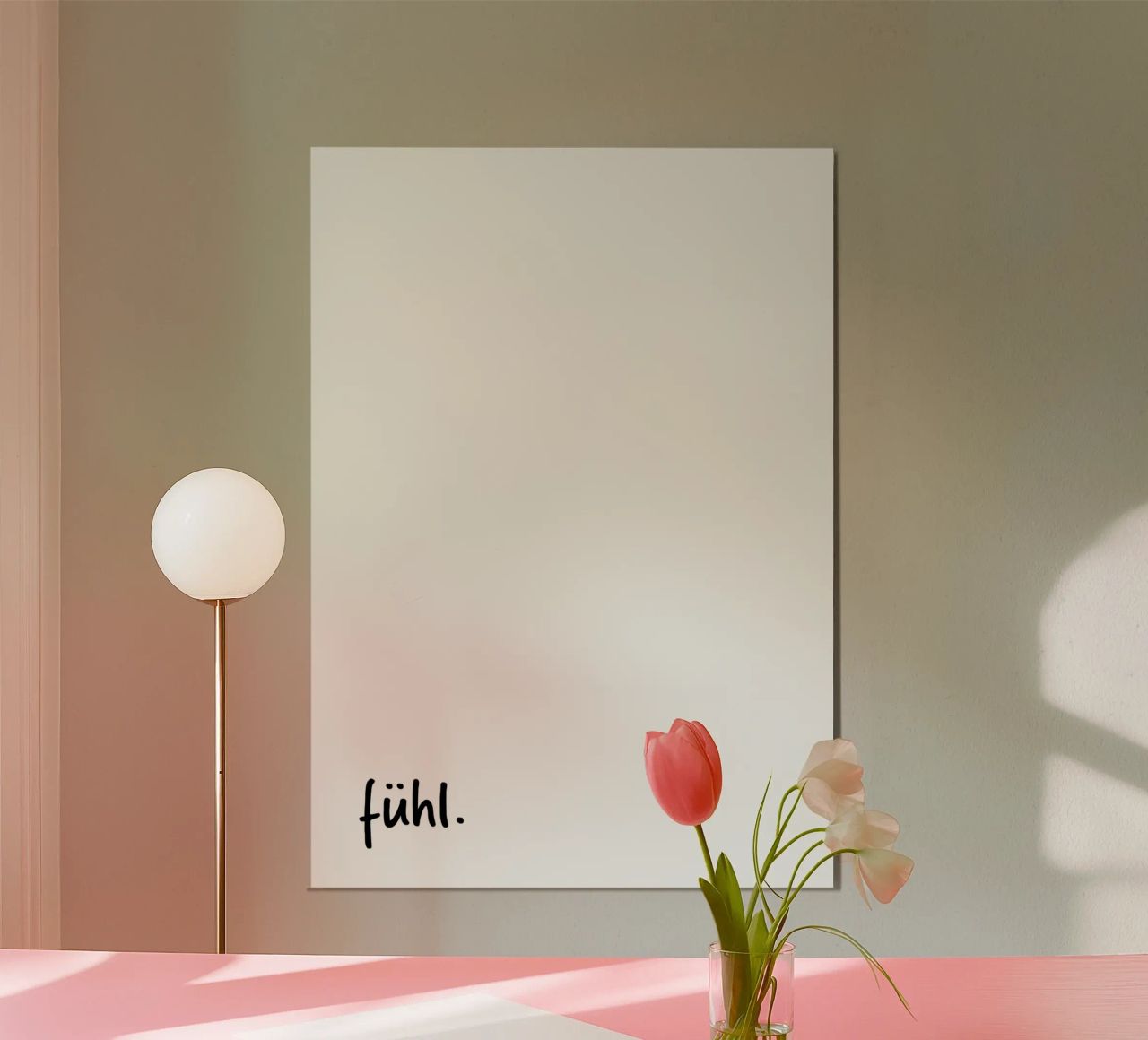 fühl. Poster von FRICKE DESIGN