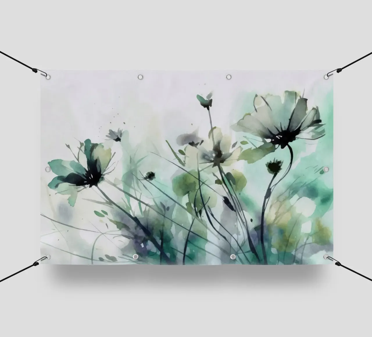 Un estroso prato di fiori selvatici telo in pvc da Andrea Haase Floral Passion