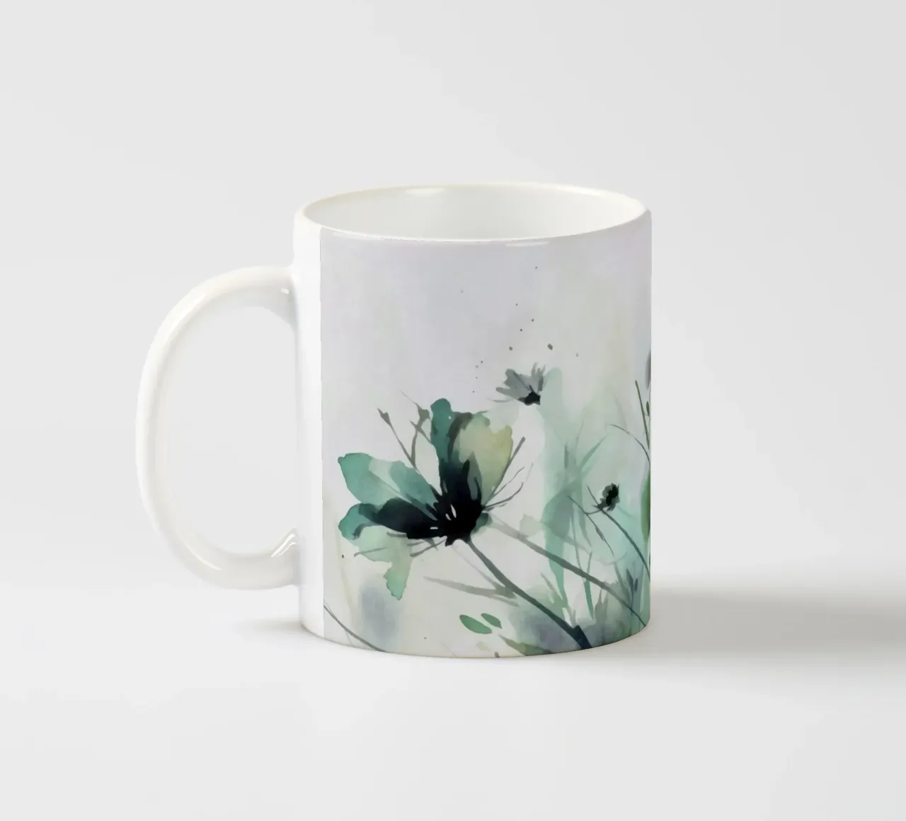 Un estroso prato di fiori selvatici tazza in ceramica da Andrea Haase Floral Passion