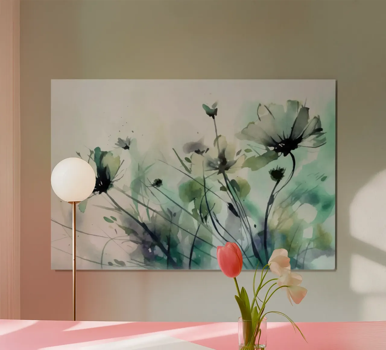 Un estroso prato di fiori selvatici poster con telaio in plastica da Andrea Haase Floral Passion