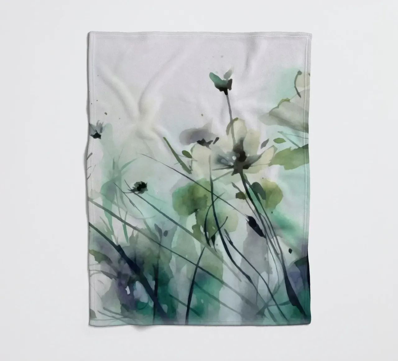 Whimsical Wildflower Meadow fleece blanket by Andrea Haase Floral Passion