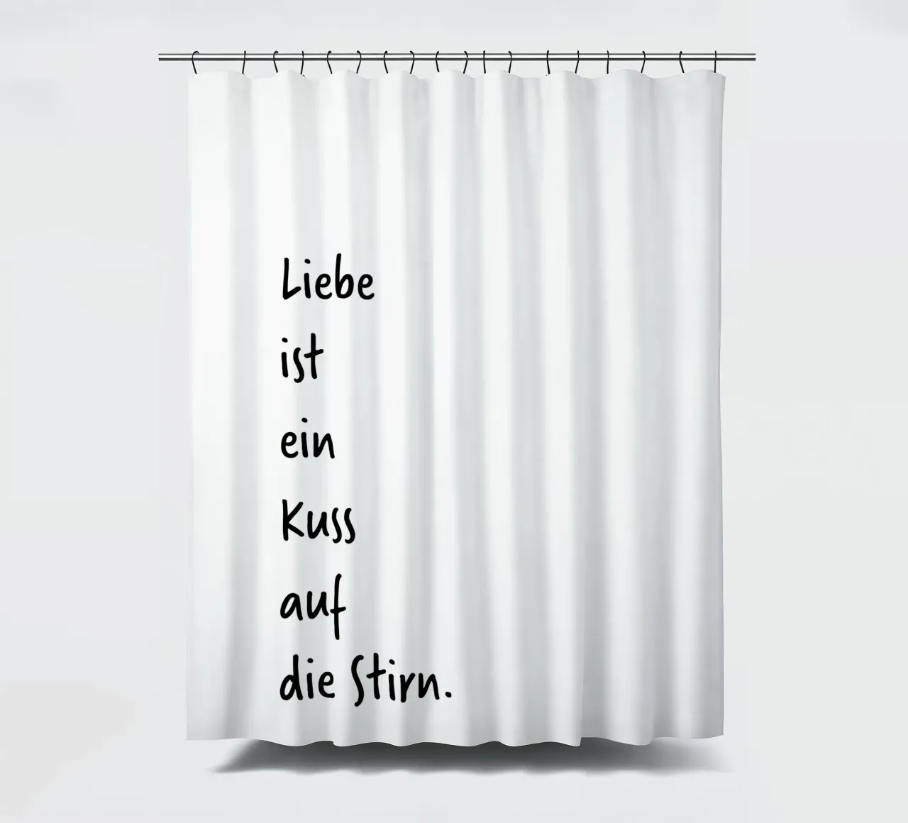 L'amore è. (scoprite ancora più amore sul mio profilo:) tenda da doccia da FRICKE DESIGN