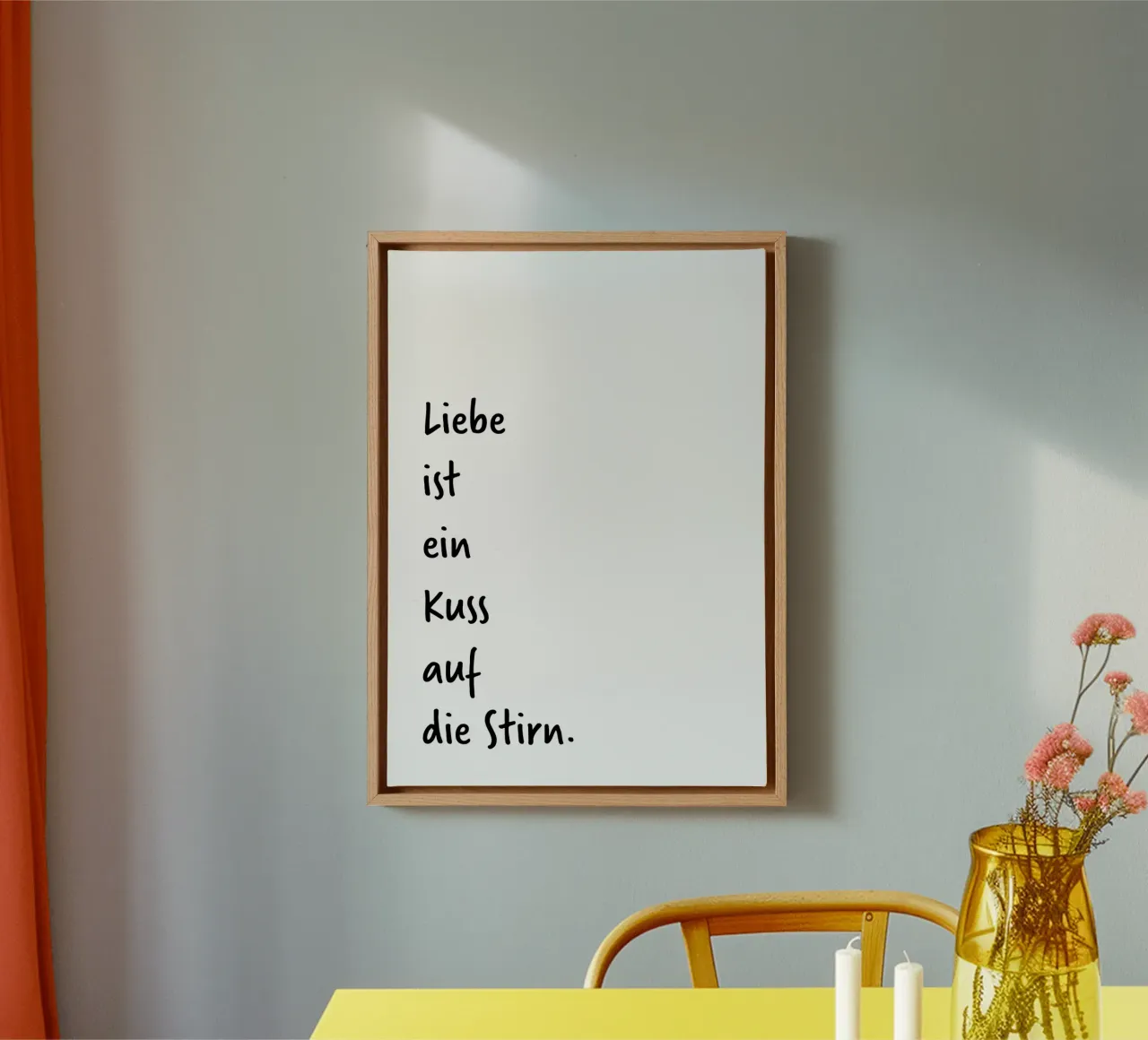 L'amore è. (scoprite ancora più amore sul mio profilo:) tela con Cornice a cassetta da FRICKE DESIGN
