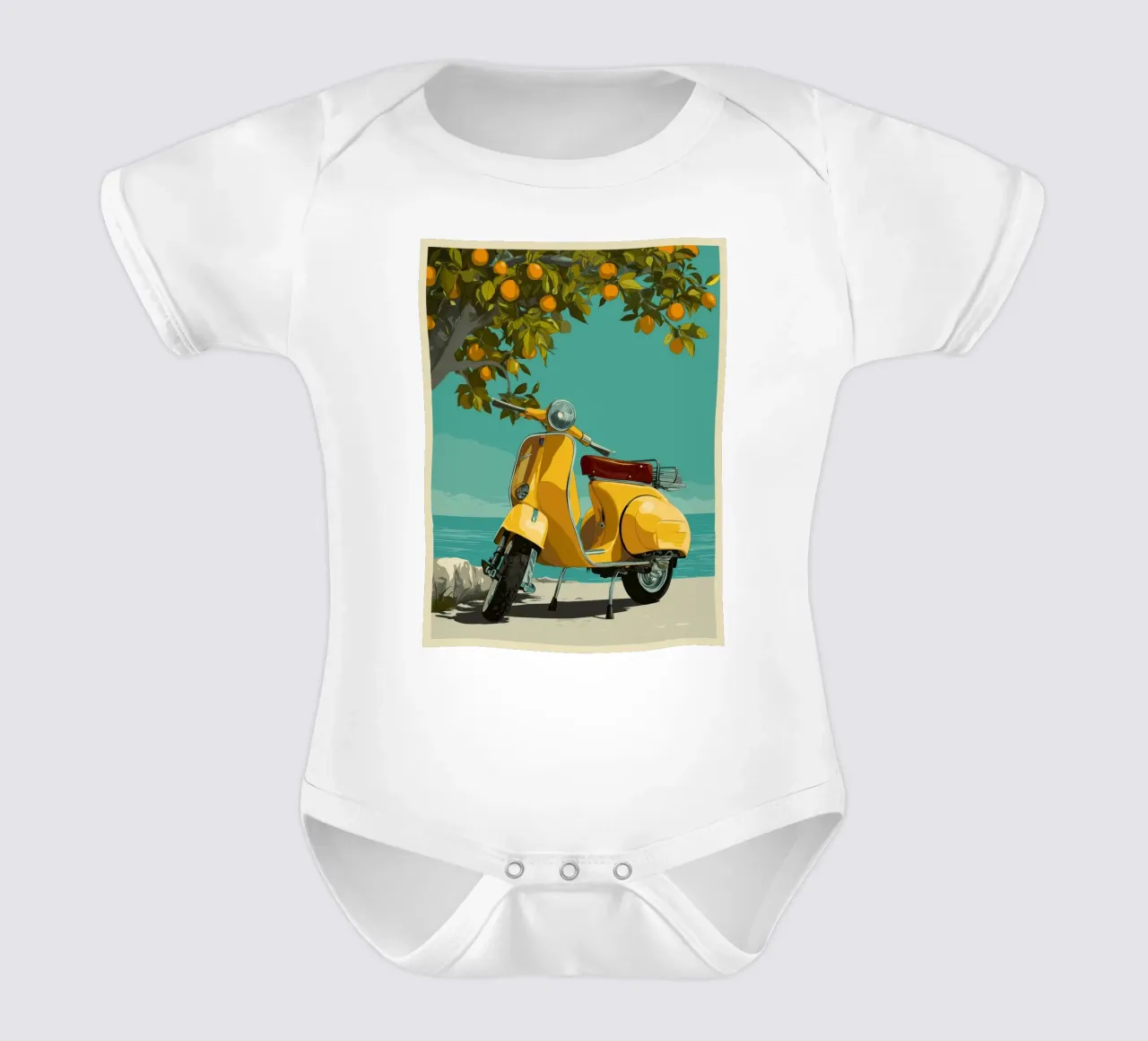 Scooter body neonato maniche corte da Imagine