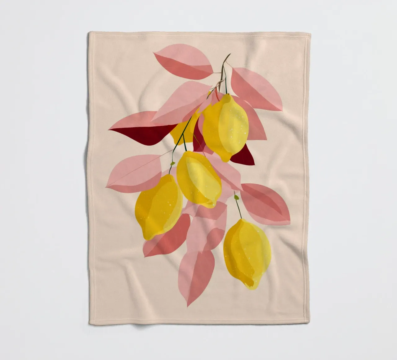 Zitrone Fleecedecke von Imagine