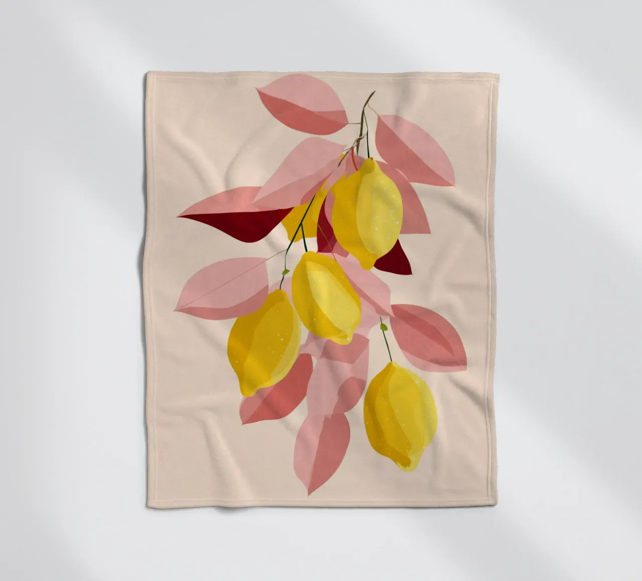 Zitrone Fleecedecke von Imagine
