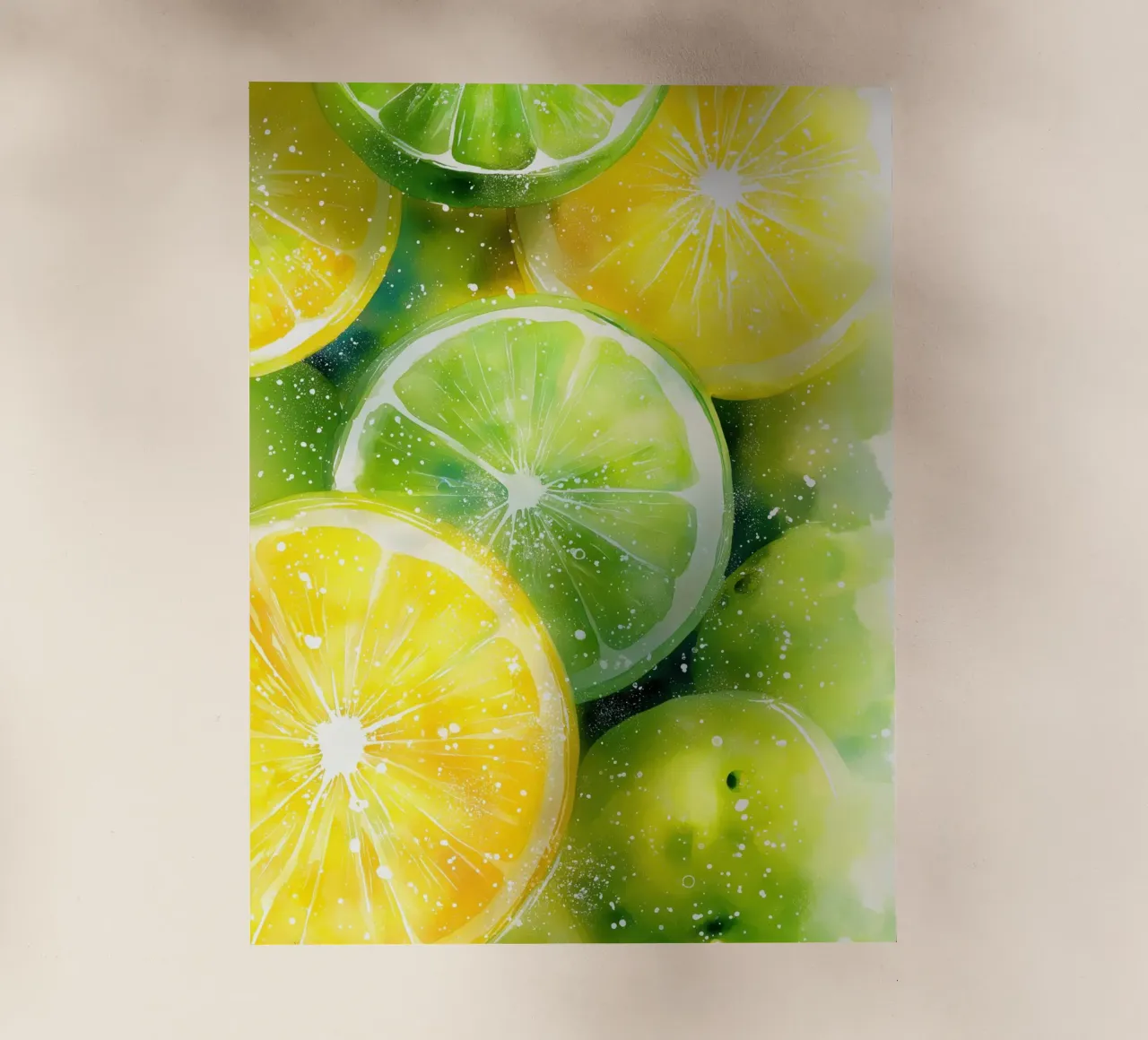 Limone e lime pellicola backlit da Imagine