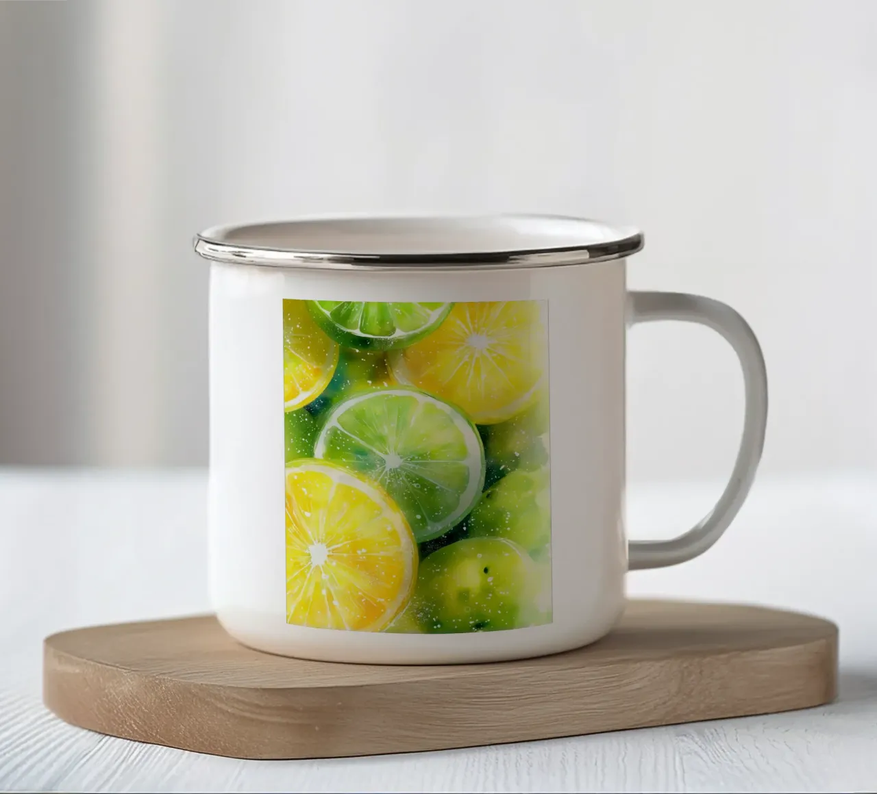 Limone e lime tazza in smalto da Imagine