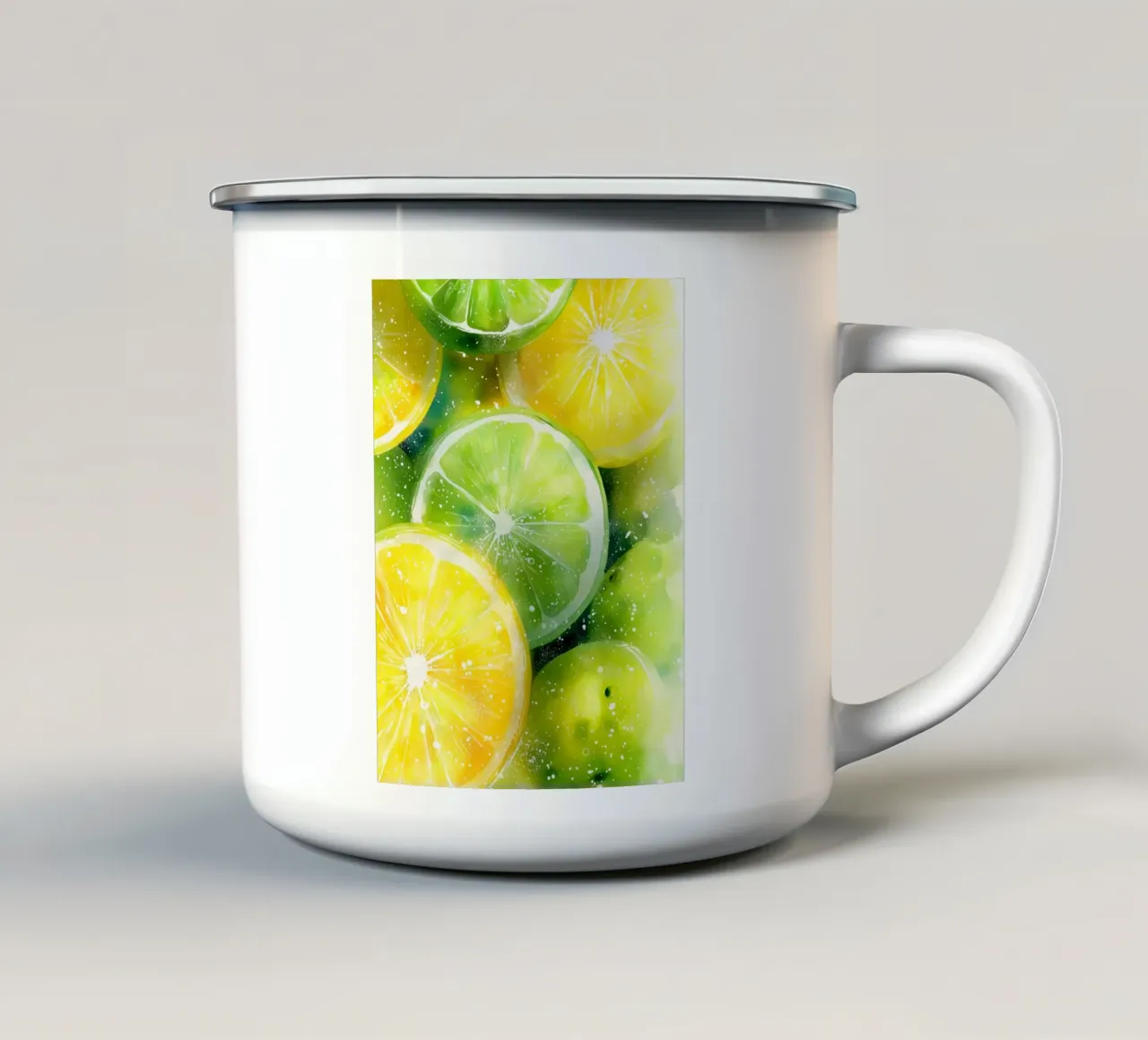 Limone e lime tazza in smalto da Imagine