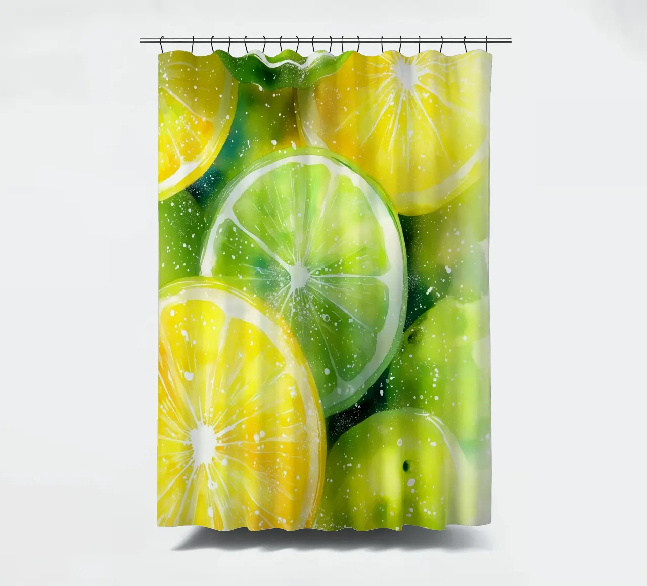 Zitrone und Limette Duschvorhang von Imagine