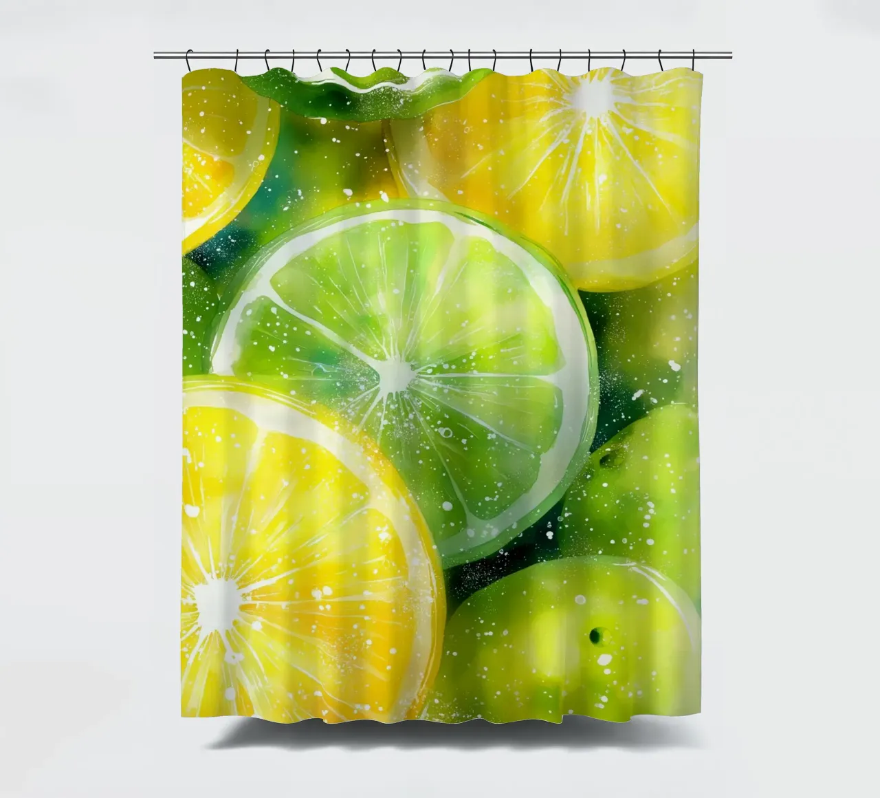 Zitrone und Limette Duschvorhang von Imagine