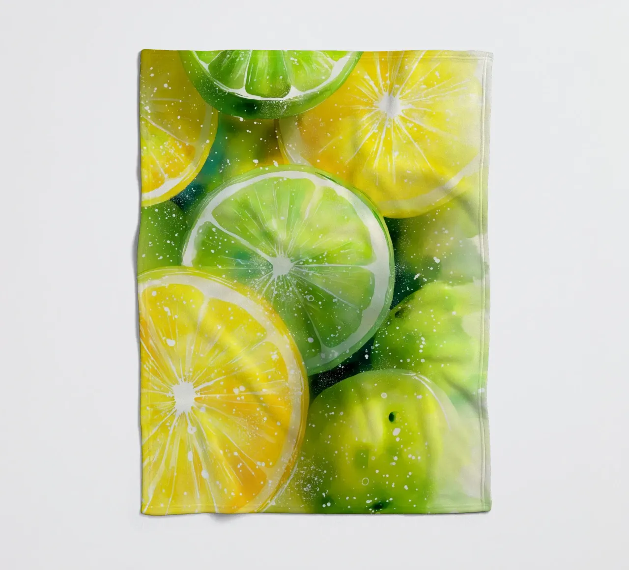 Limone e lime coperta in pile da Imagine