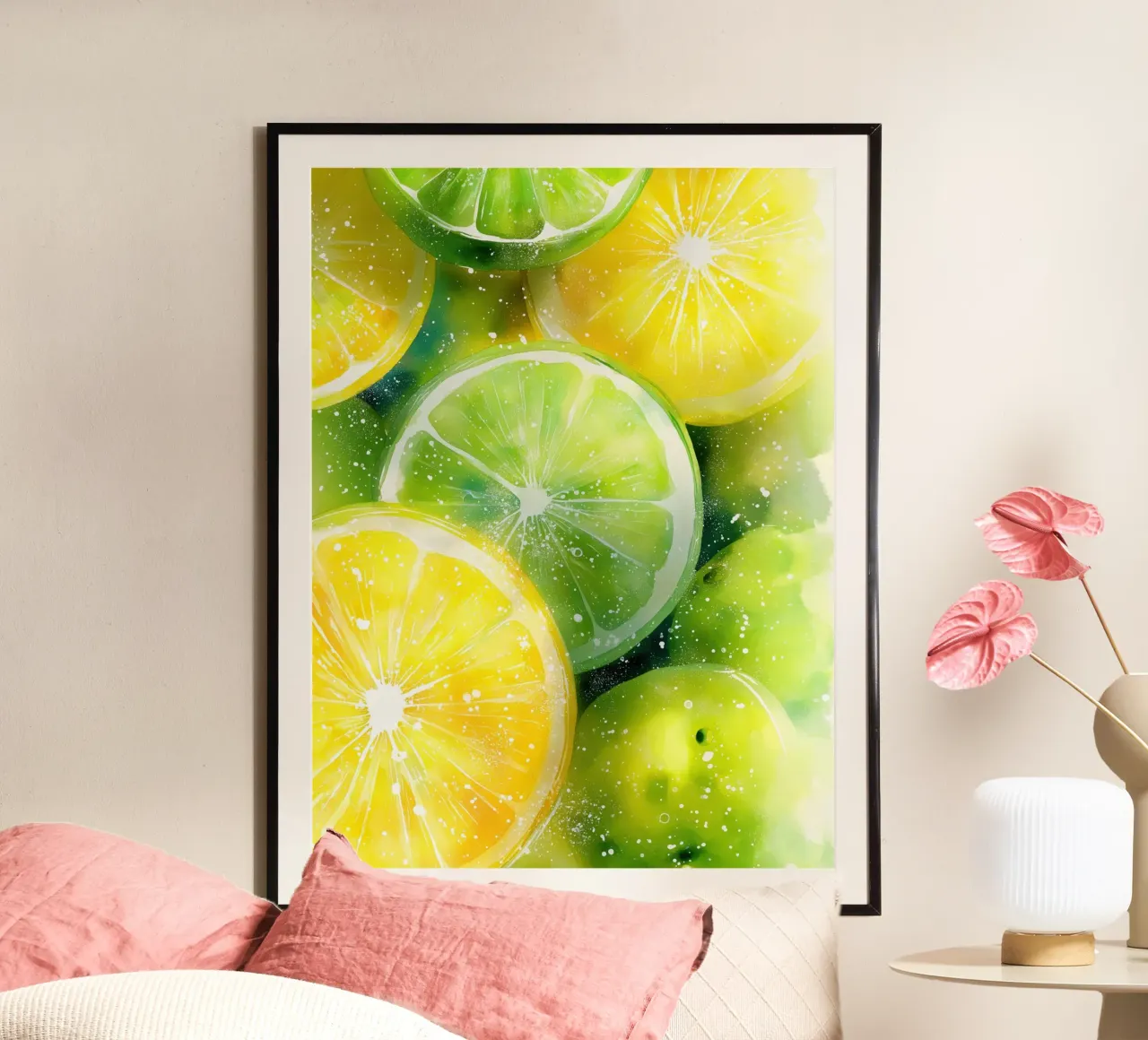 Zitrone und Limette Hahnemühle von Imagine
