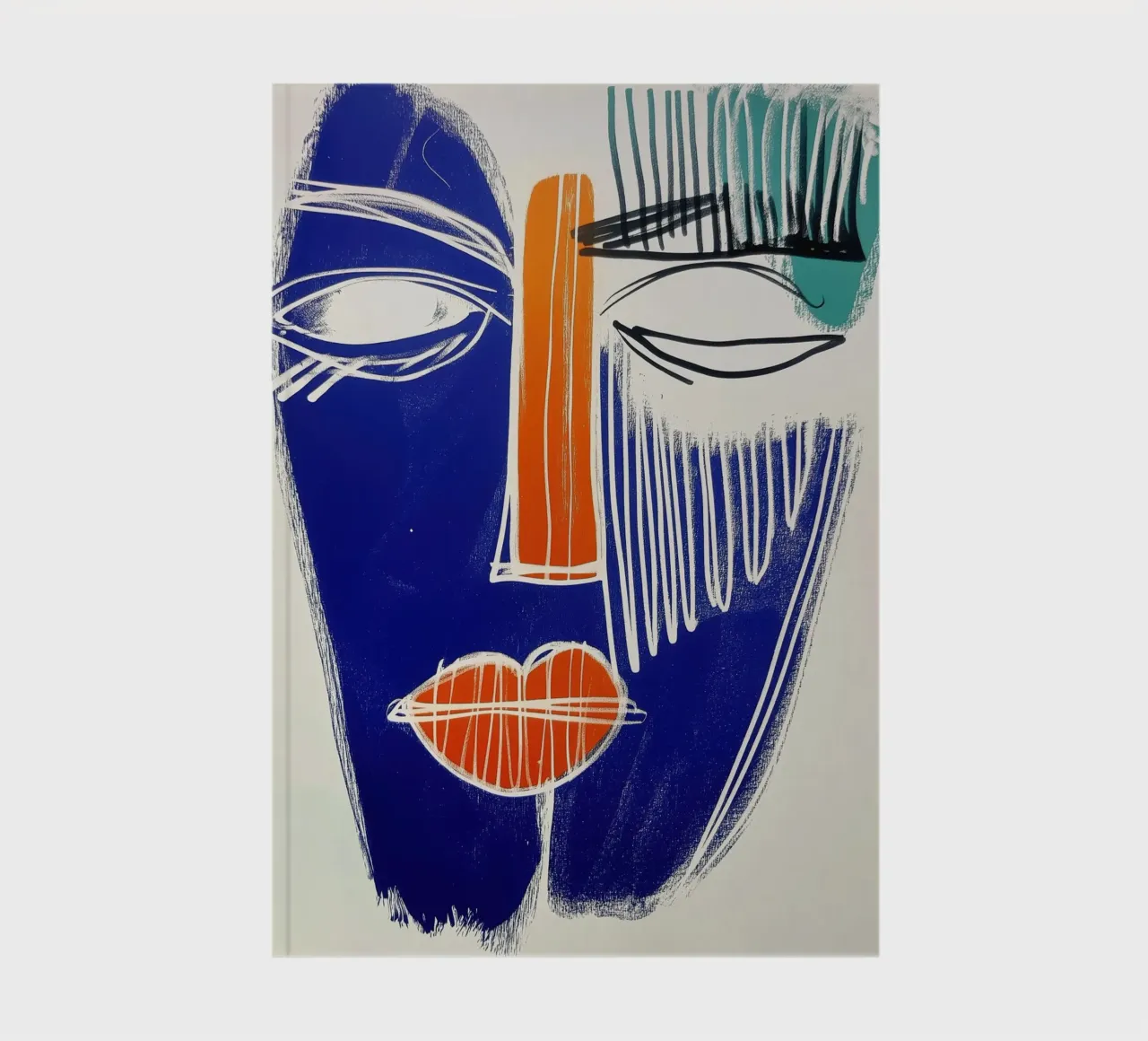 Abstract face notebook by Imagine