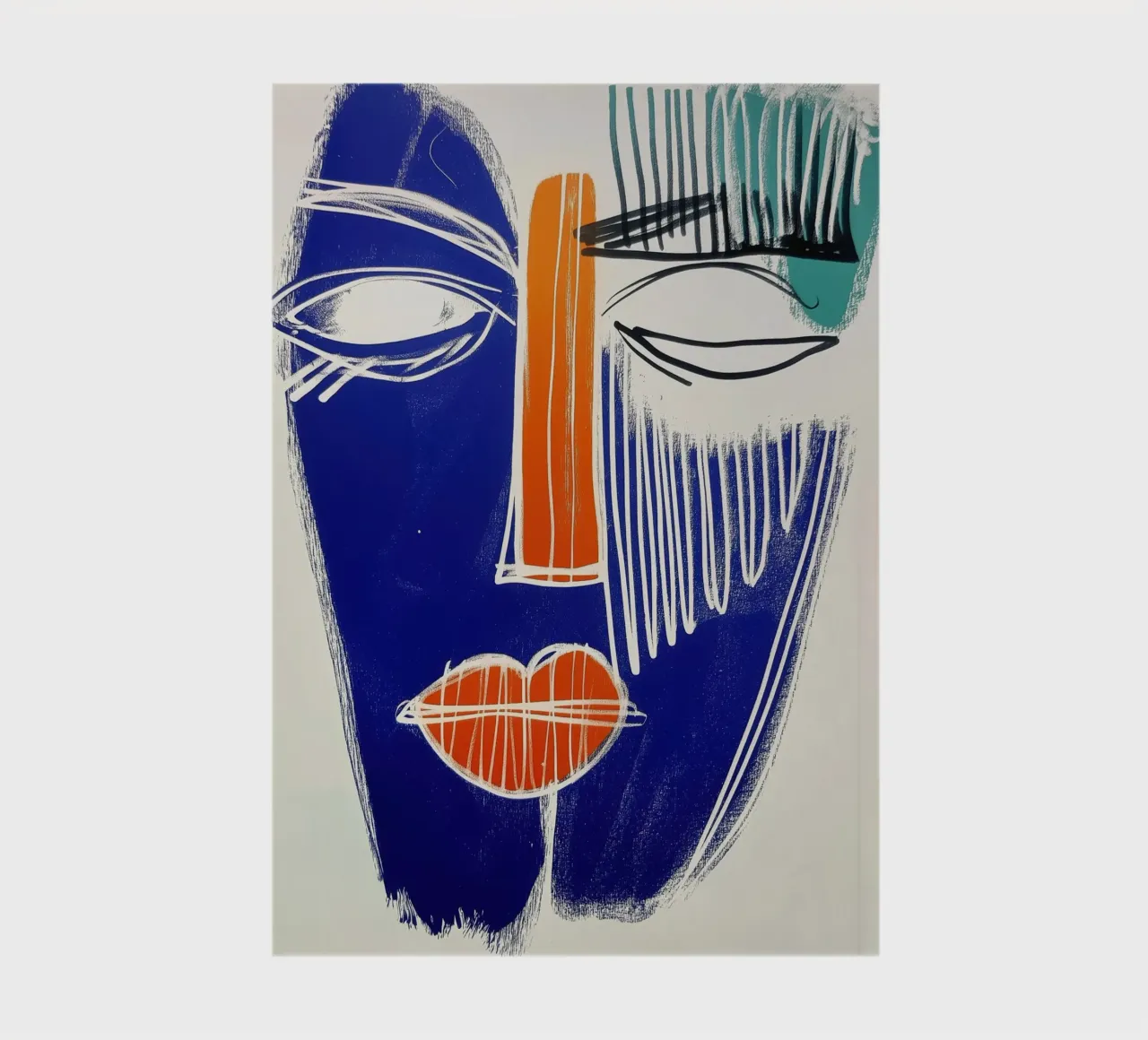 Abstract face notebook by Imagine