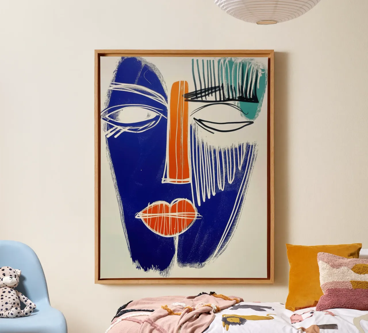 Abstract face canvas by Imagine