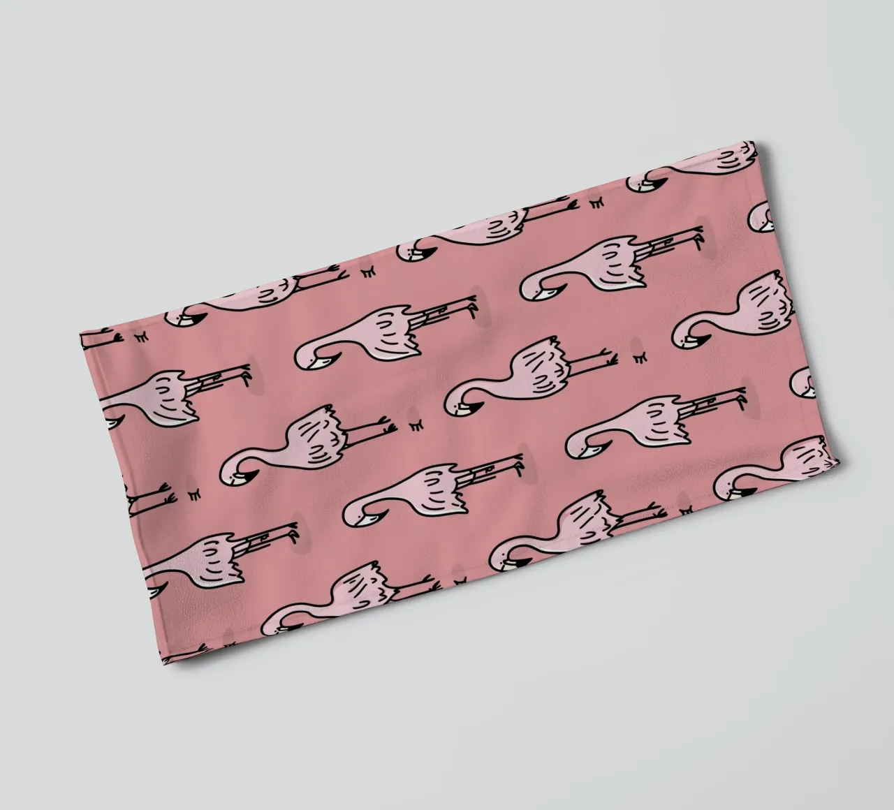 Flamingo's towel by Imagine