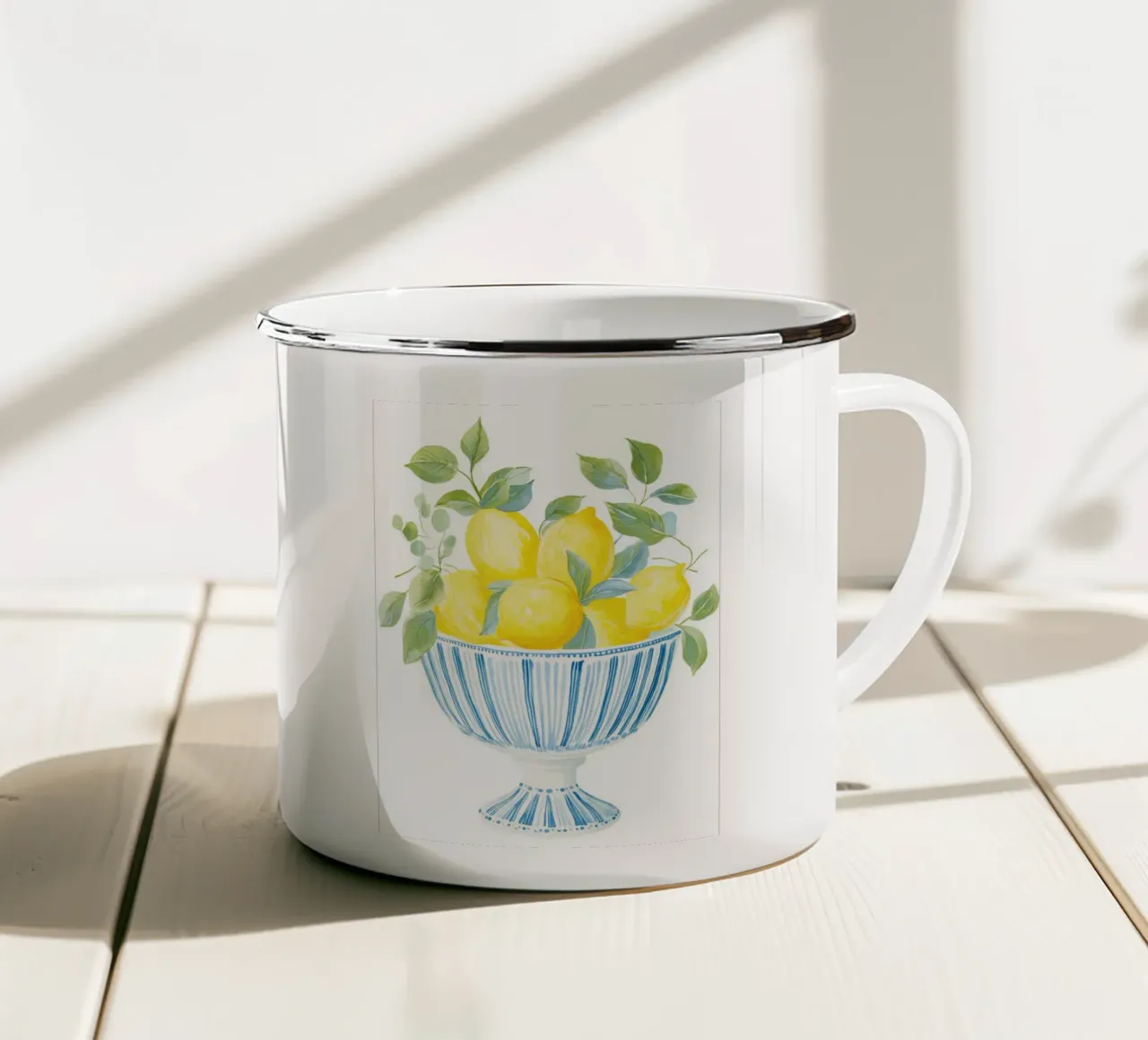 Limoni tazza in smalto da Imagine