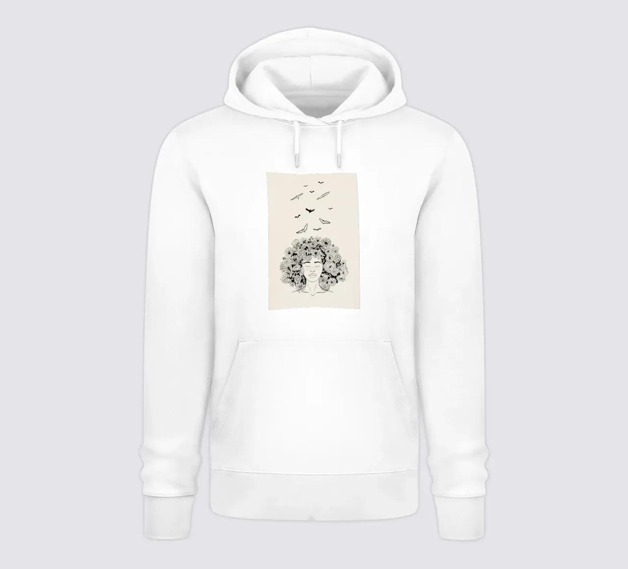 At One with Nature felpa con cappuccio da Graphite