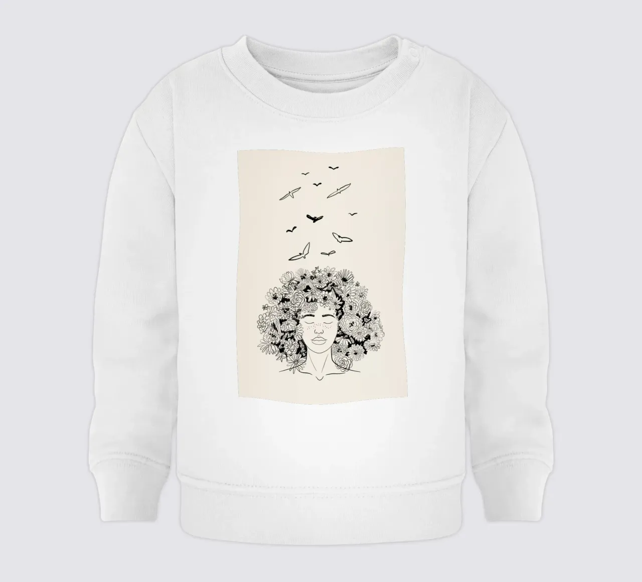 At One with Nature felpa neonato da Graphite