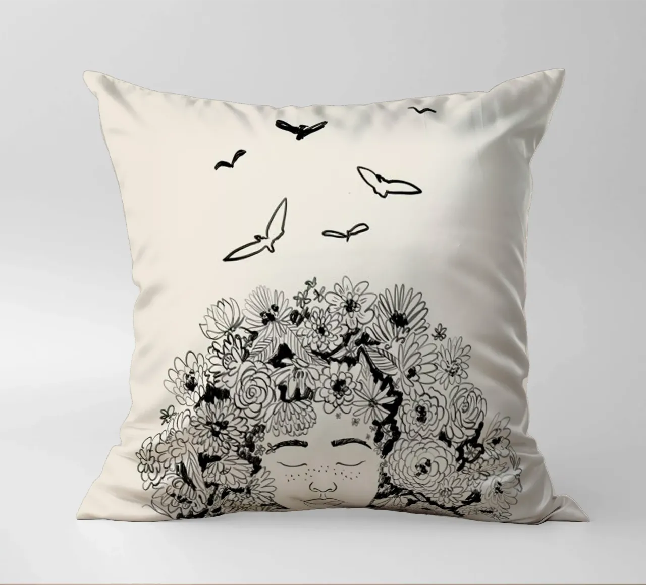 At One with Nature cuscino da Graphite