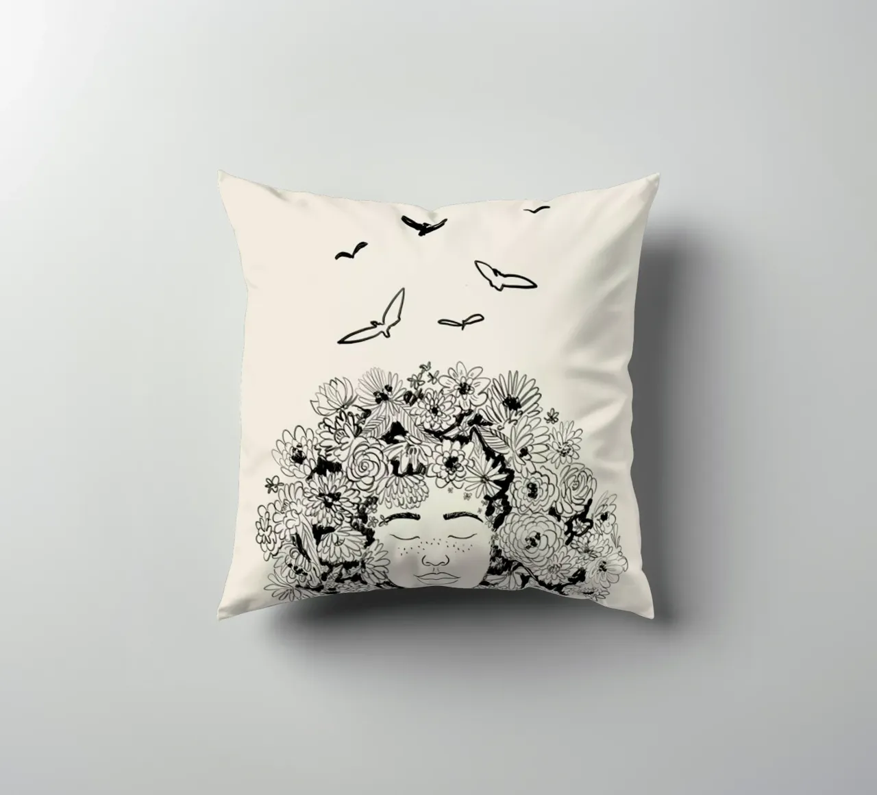 At One with Nature cuscino da Graphite