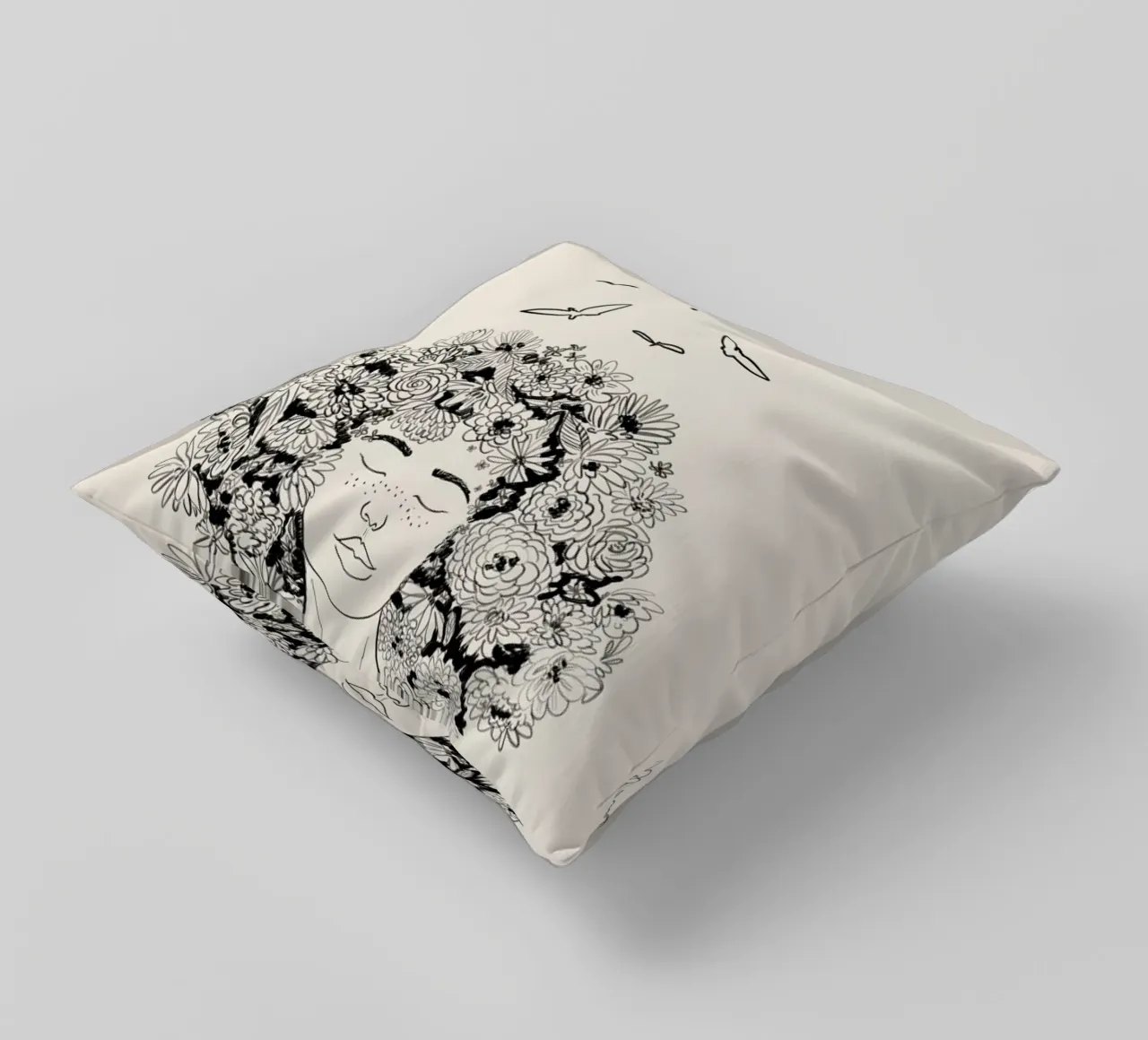 At One with Nature cuscino da Graphite
