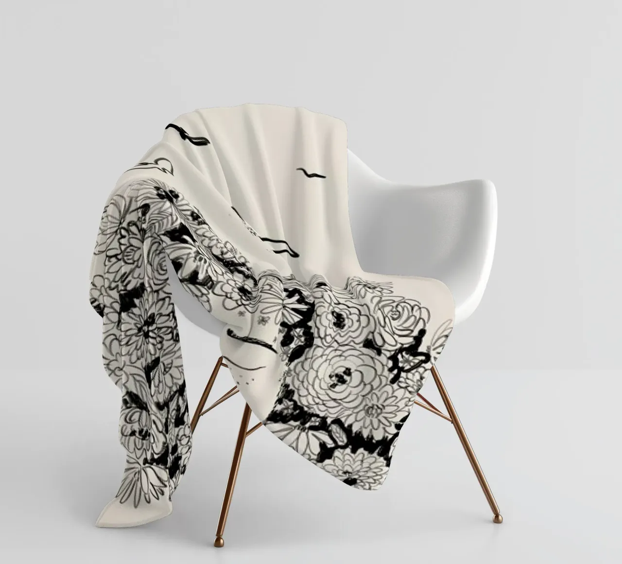 At One with Nature coperta in pile da Graphite