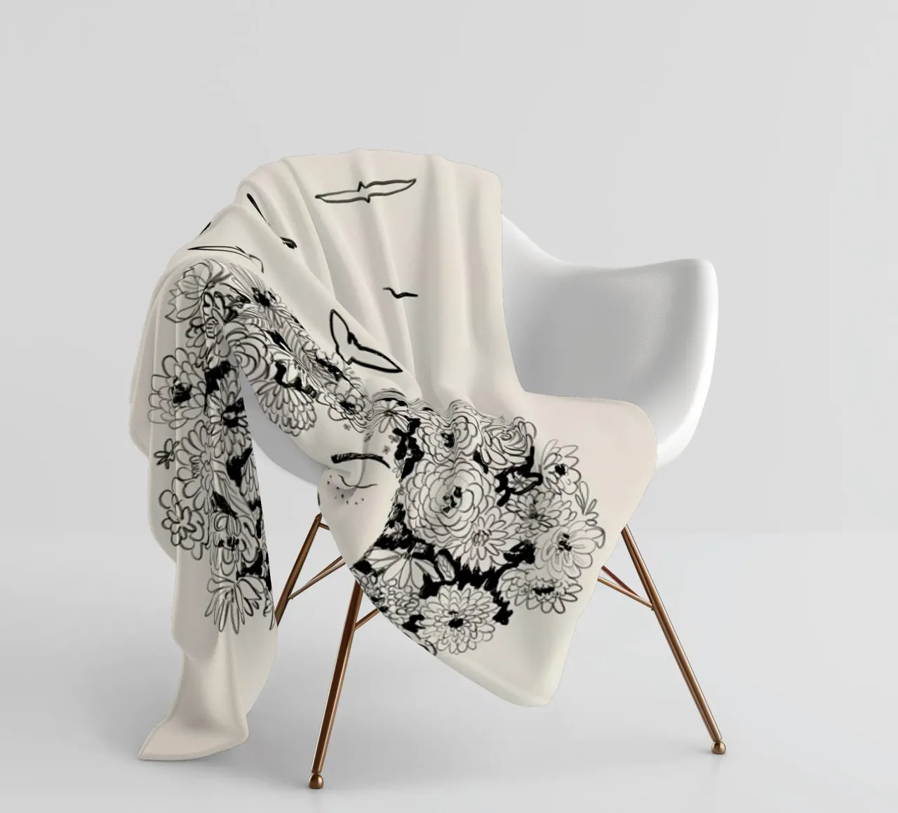 At One with Nature coperta in pile da Graphite
