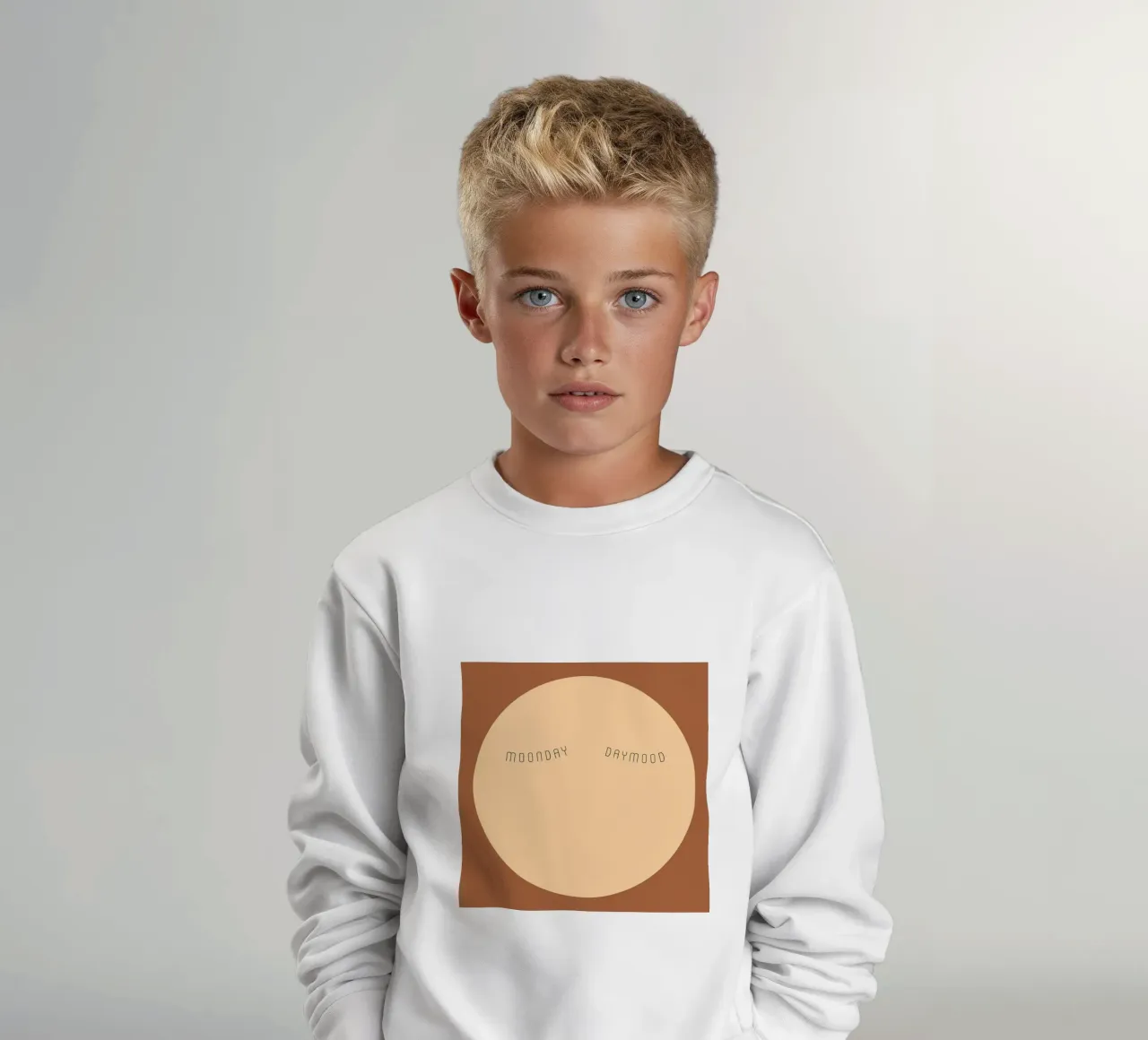 moon | mood felpa bambino da FRICKE DESIGN