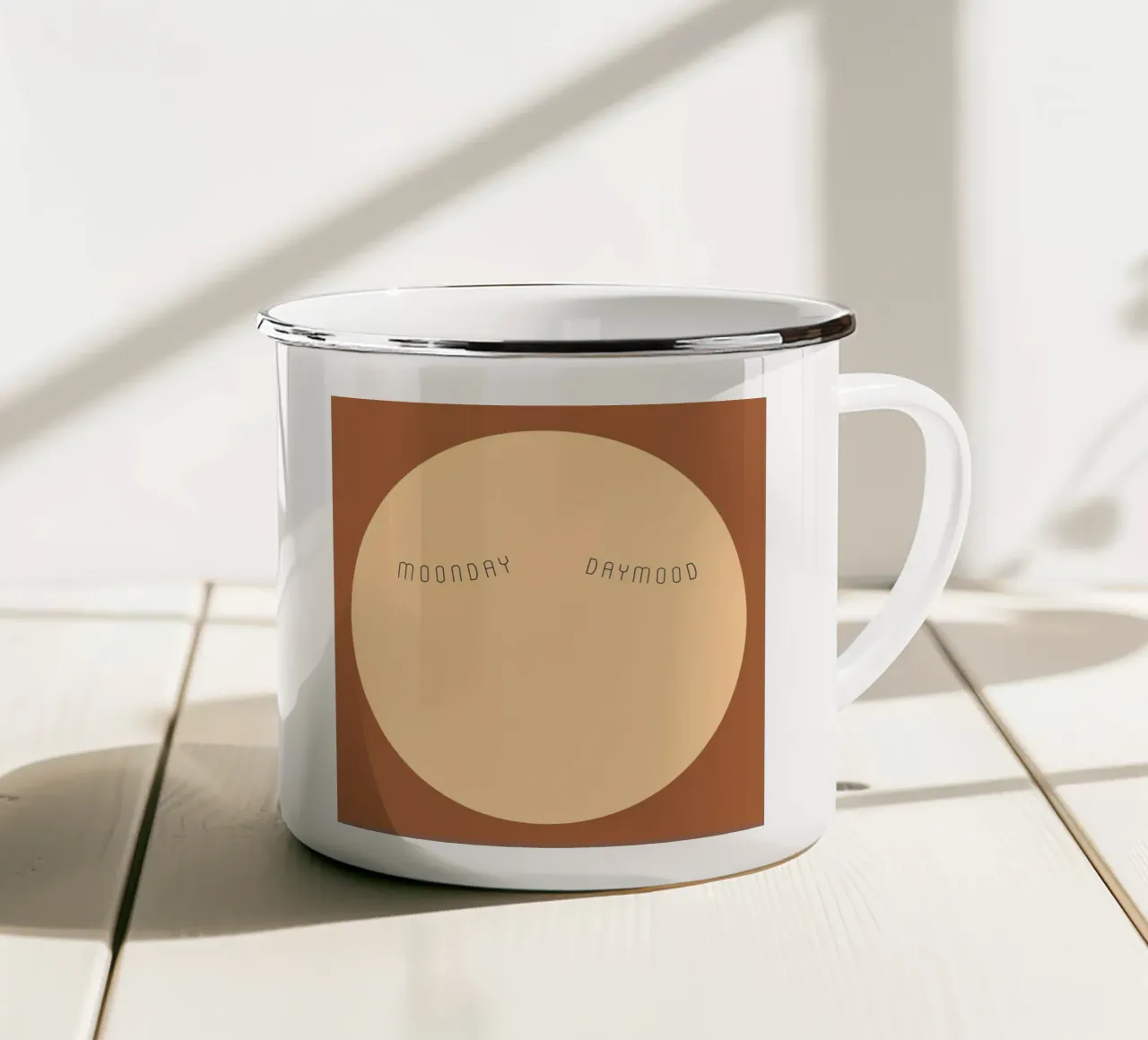moon. tazza in smalto da FRICKE DESIGN