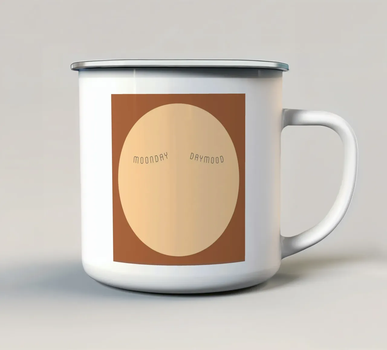 moon. tazza in smalto da FRICKE DESIGN