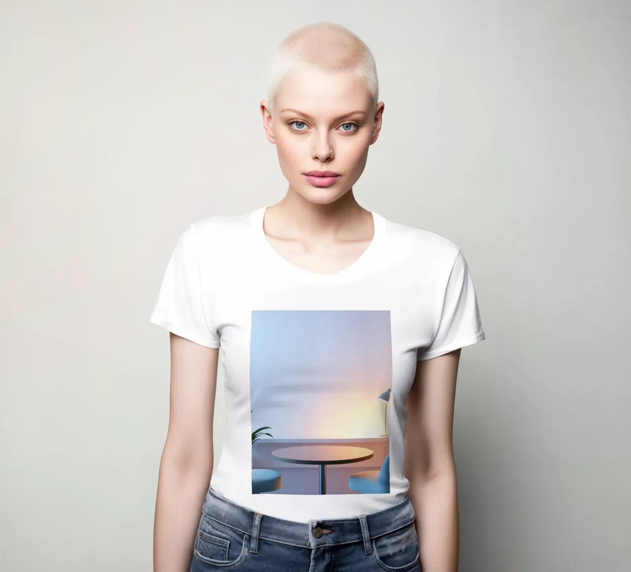 Accogliente angolo interno con luci soffuse e piante t-shirt da donna da DesignDoodle
