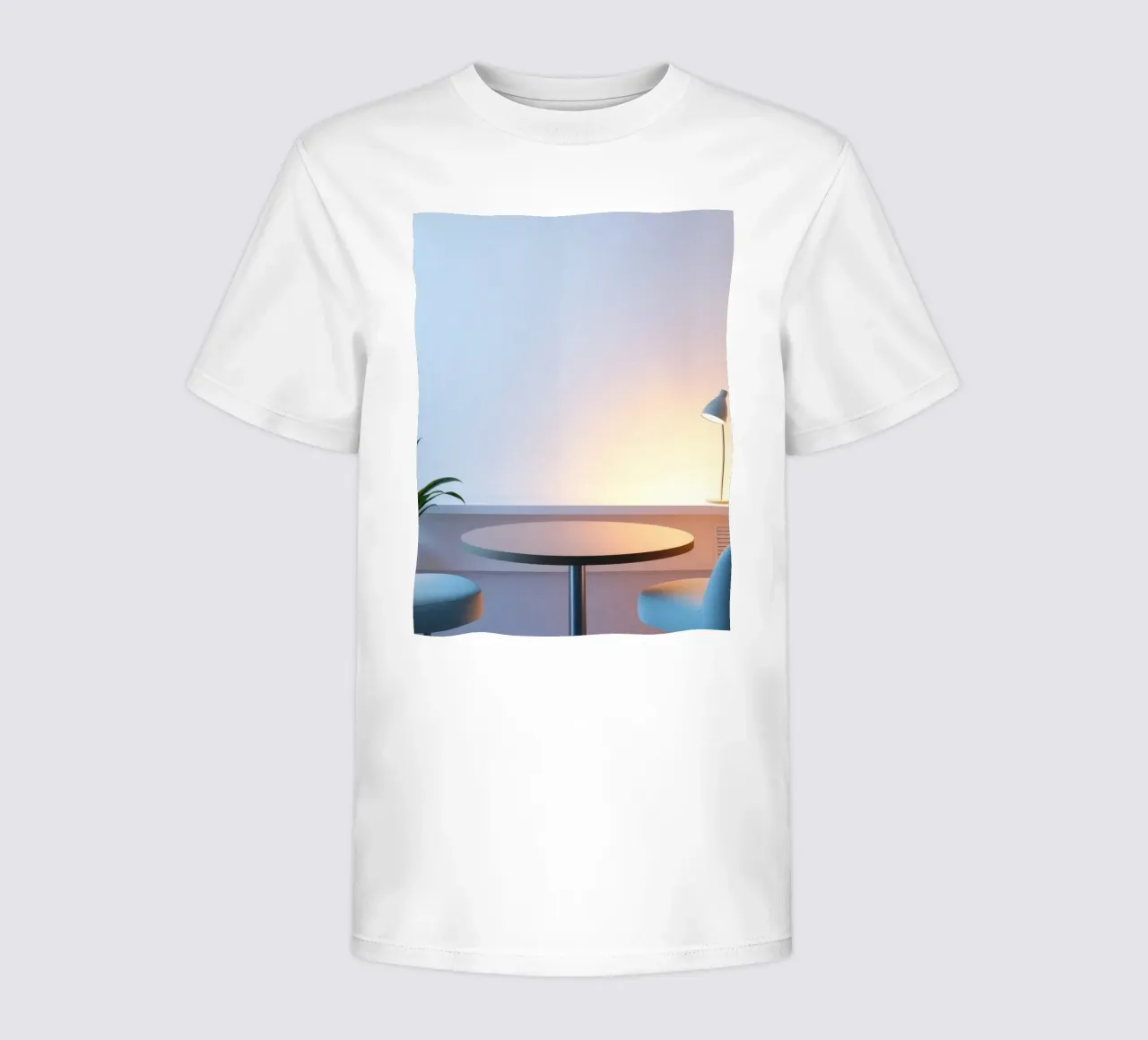 Accogliente angolo interno con luci soffuse e piante t-shirt bambini da DesignDoodle