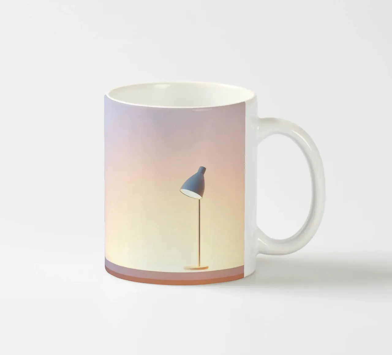 Accogliente angolo interno con luci soffuse e piante tazza in ceramica da DesignDoodle