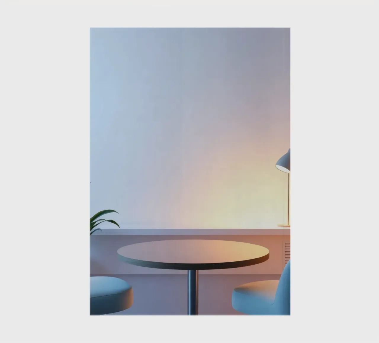 Accogliente angolo interno con luci soffuse e piante diario da DesignDoodle