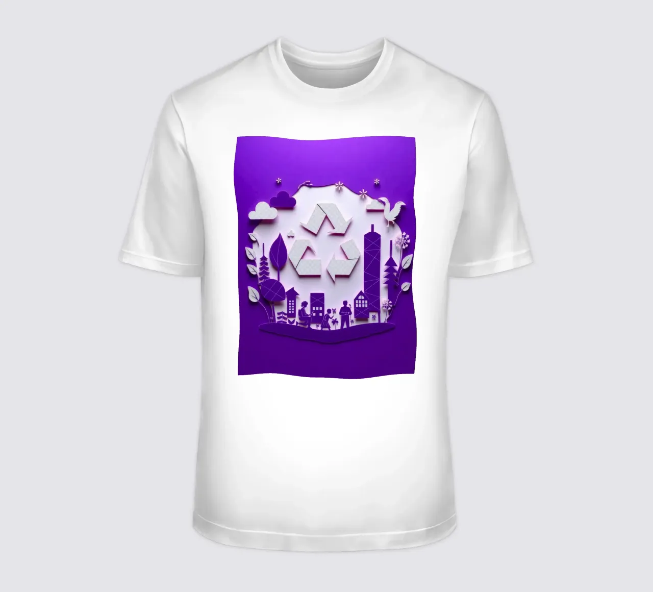 Accogliente angolo interno con luci soffuse, piante riciclate t-shirt da DesignDoodle