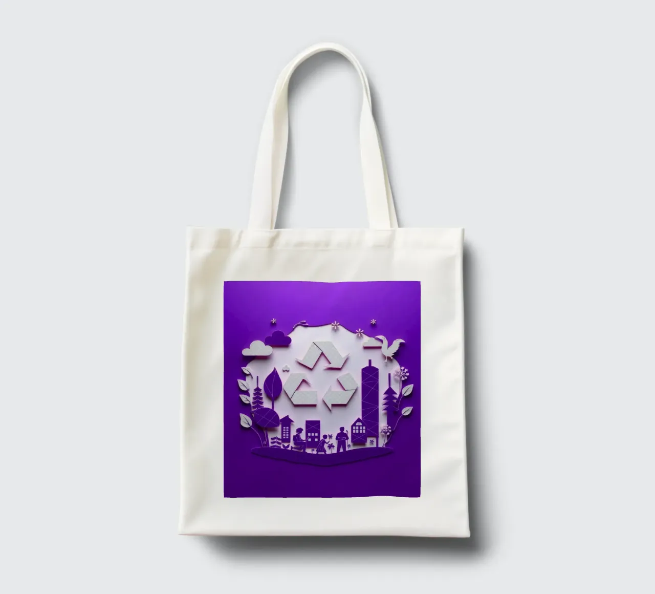Accogliente angolo interno con luci soffuse, piante riciclate borsa in juta da DesignDoodle