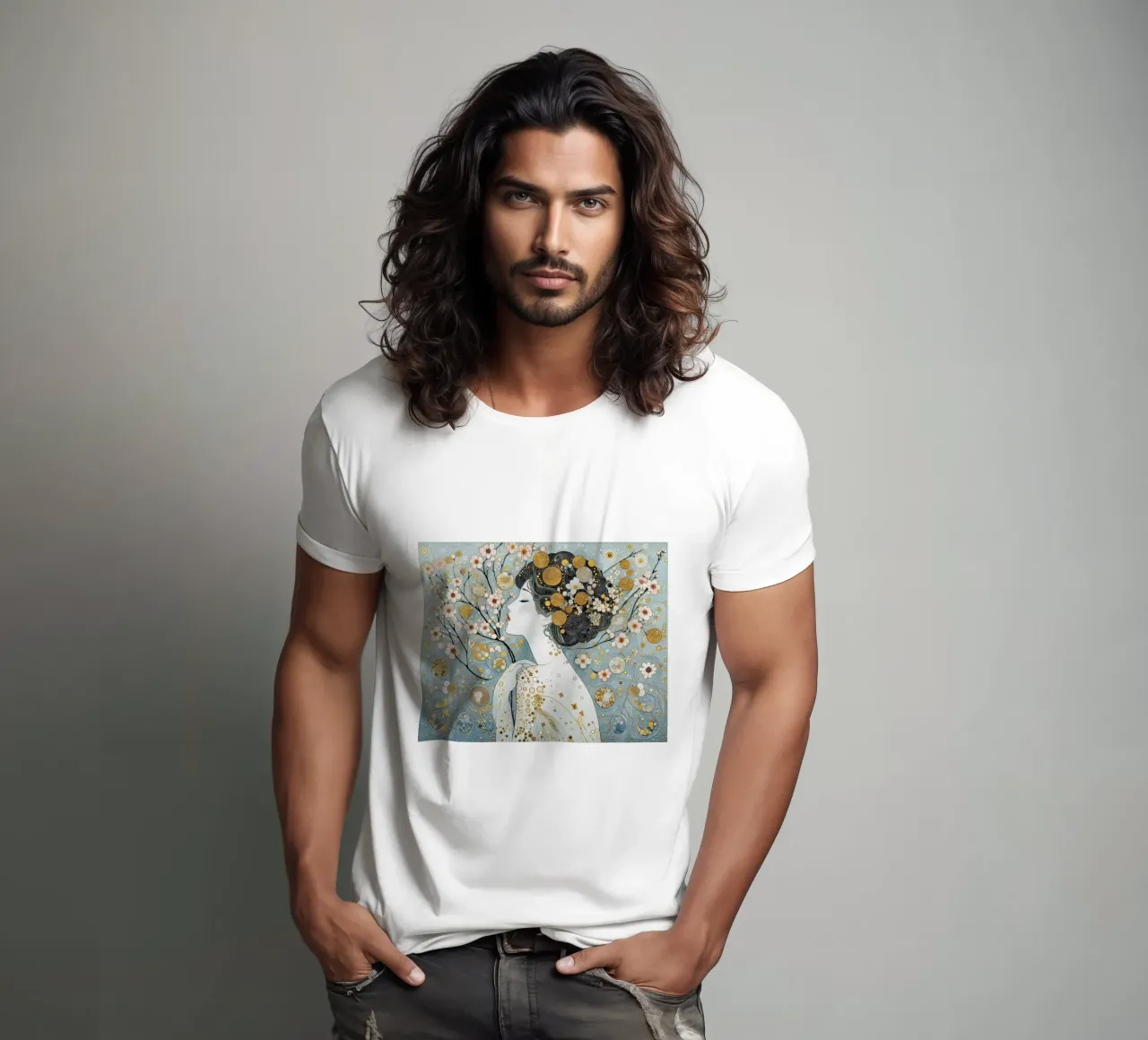 Sakura t-shirt da Art-Nouveau-Dsg