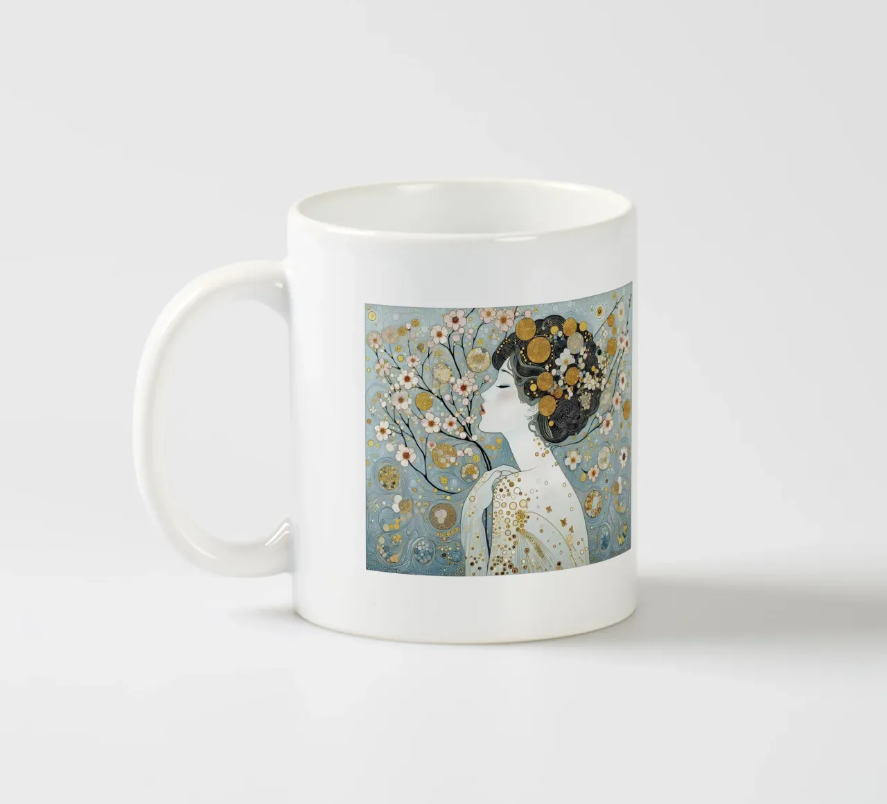 Sakura tazza in ceramica da Art-Nouveau-Dsg