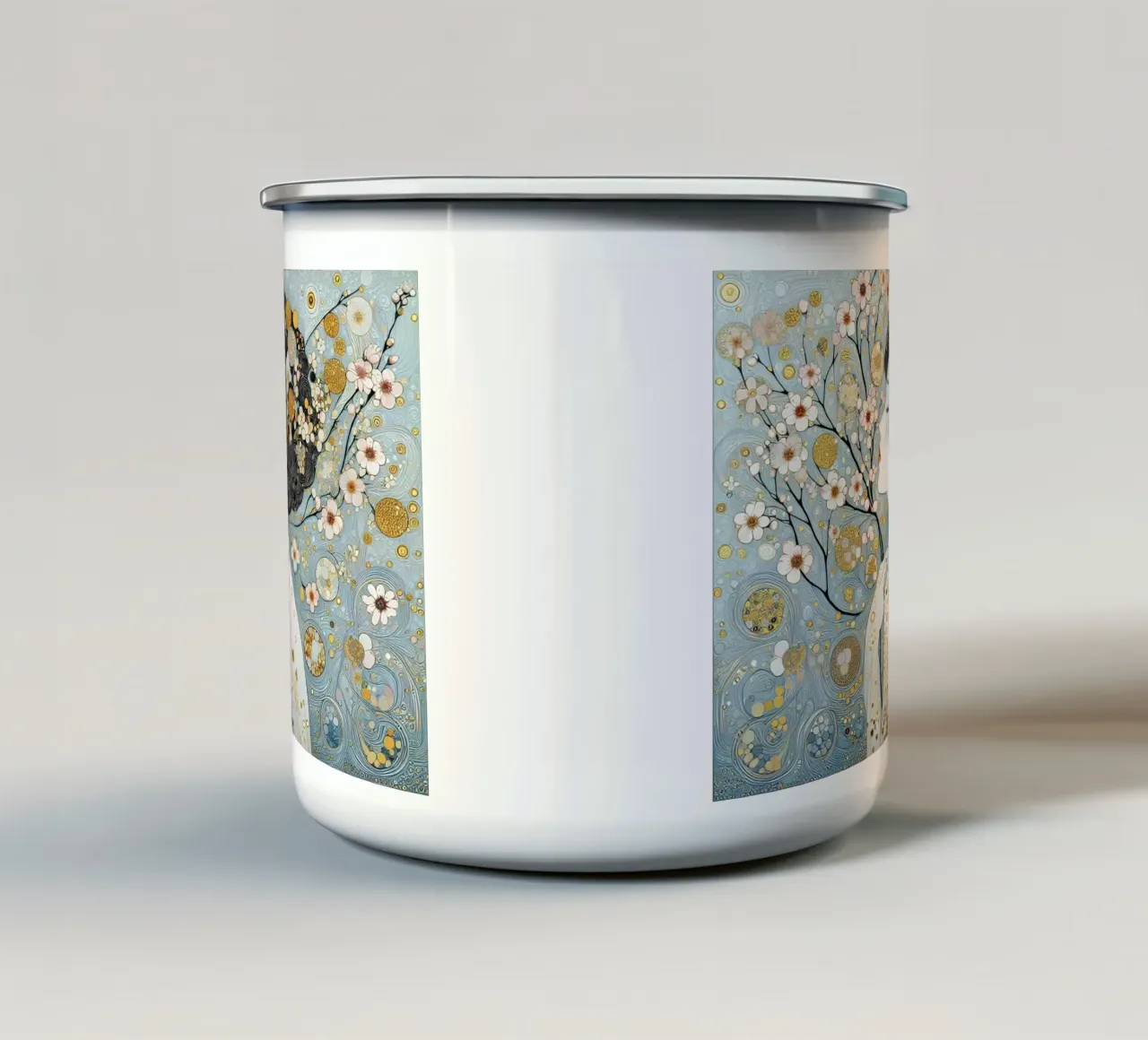 Sakura tazza in smalto da Art-Nouveau-Dsg