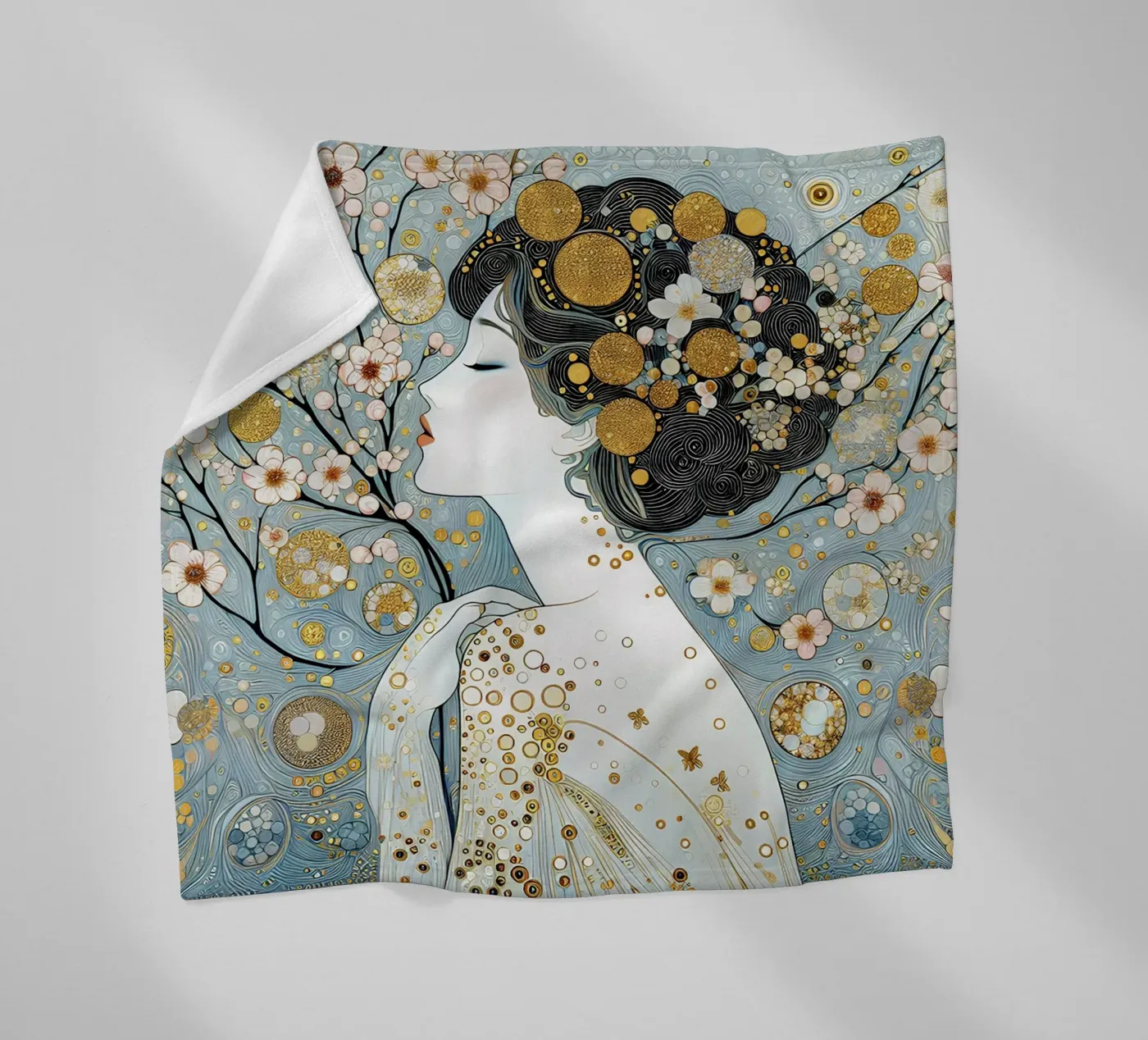Sakura Fleecedecke von Art-Nouveau-Dsg