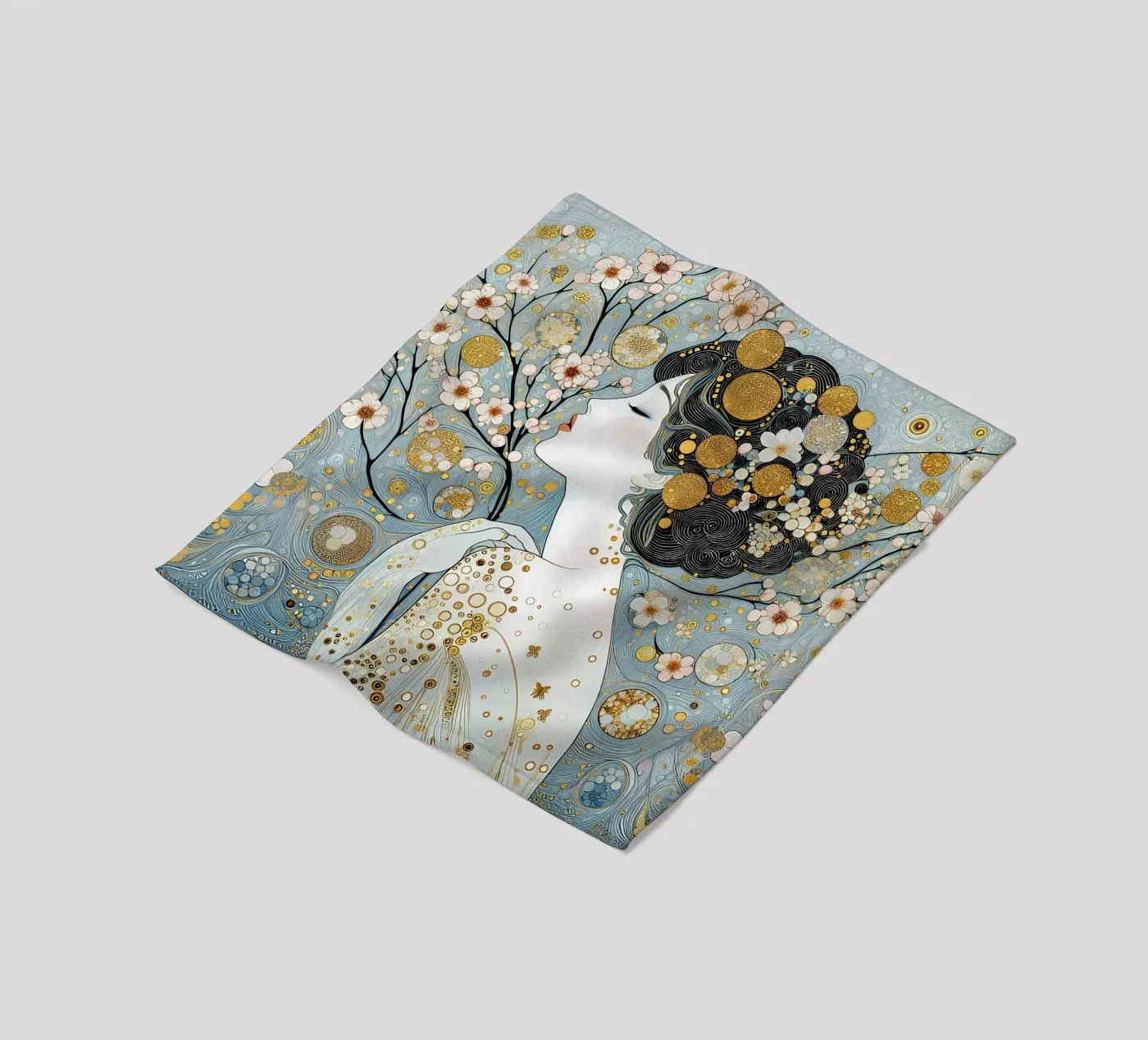Sakura Fleecedecke von Art-Nouveau-Dsg