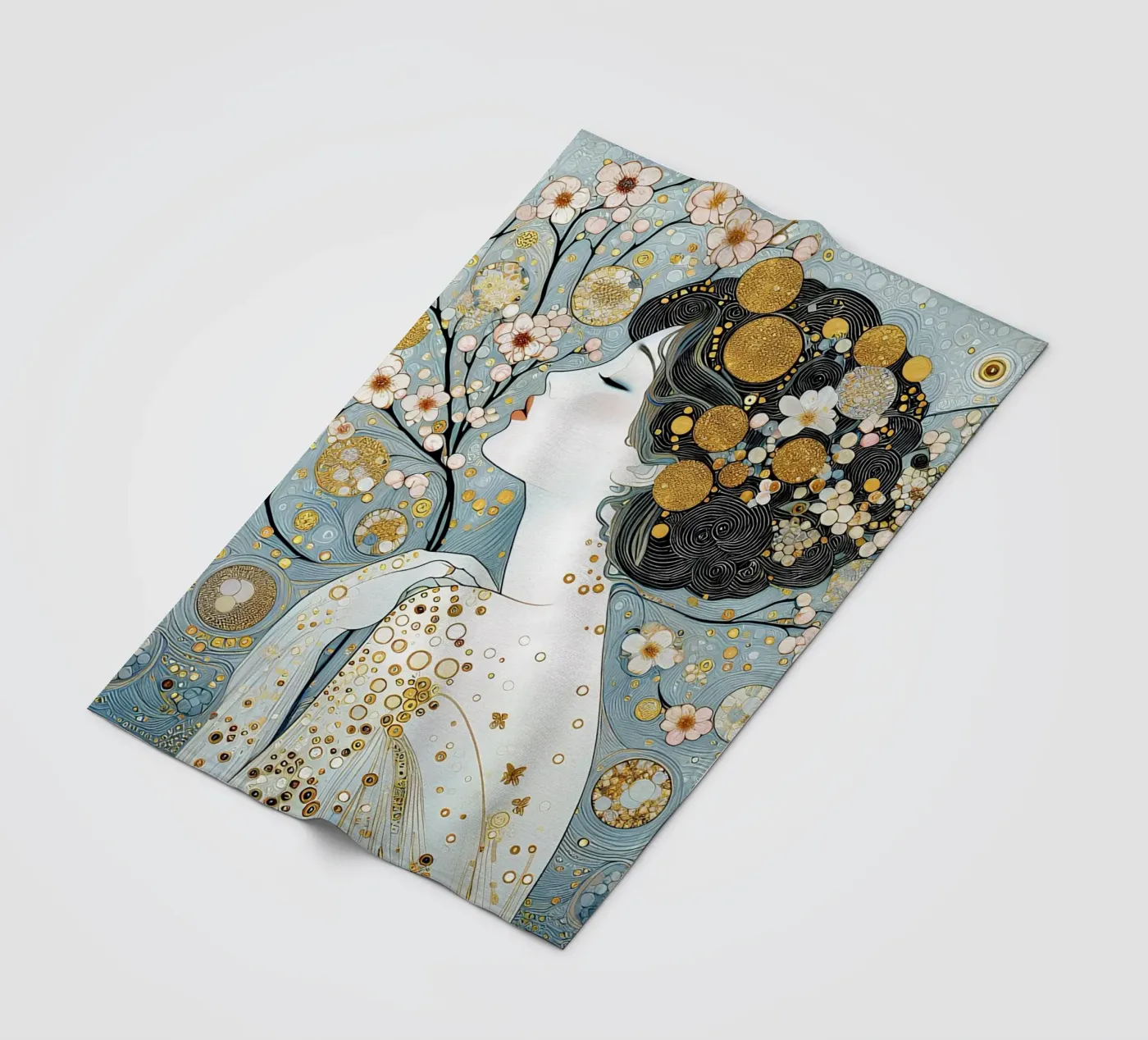 Sakura Fleecedecke von Art-Nouveau-Dsg