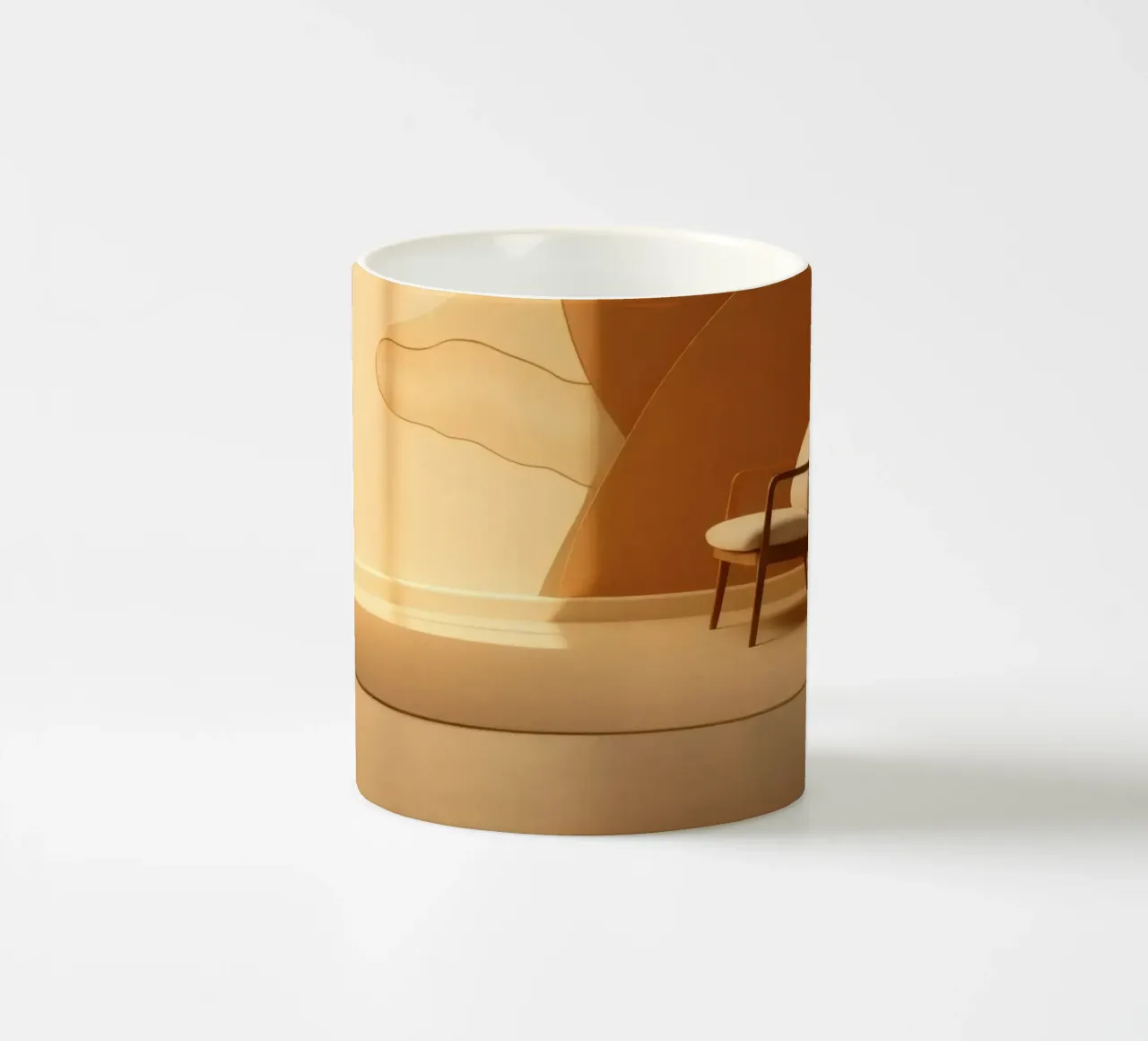 des feuilles d'automne dans les tons orange et jaune mug en céramique de DesignDoodle
