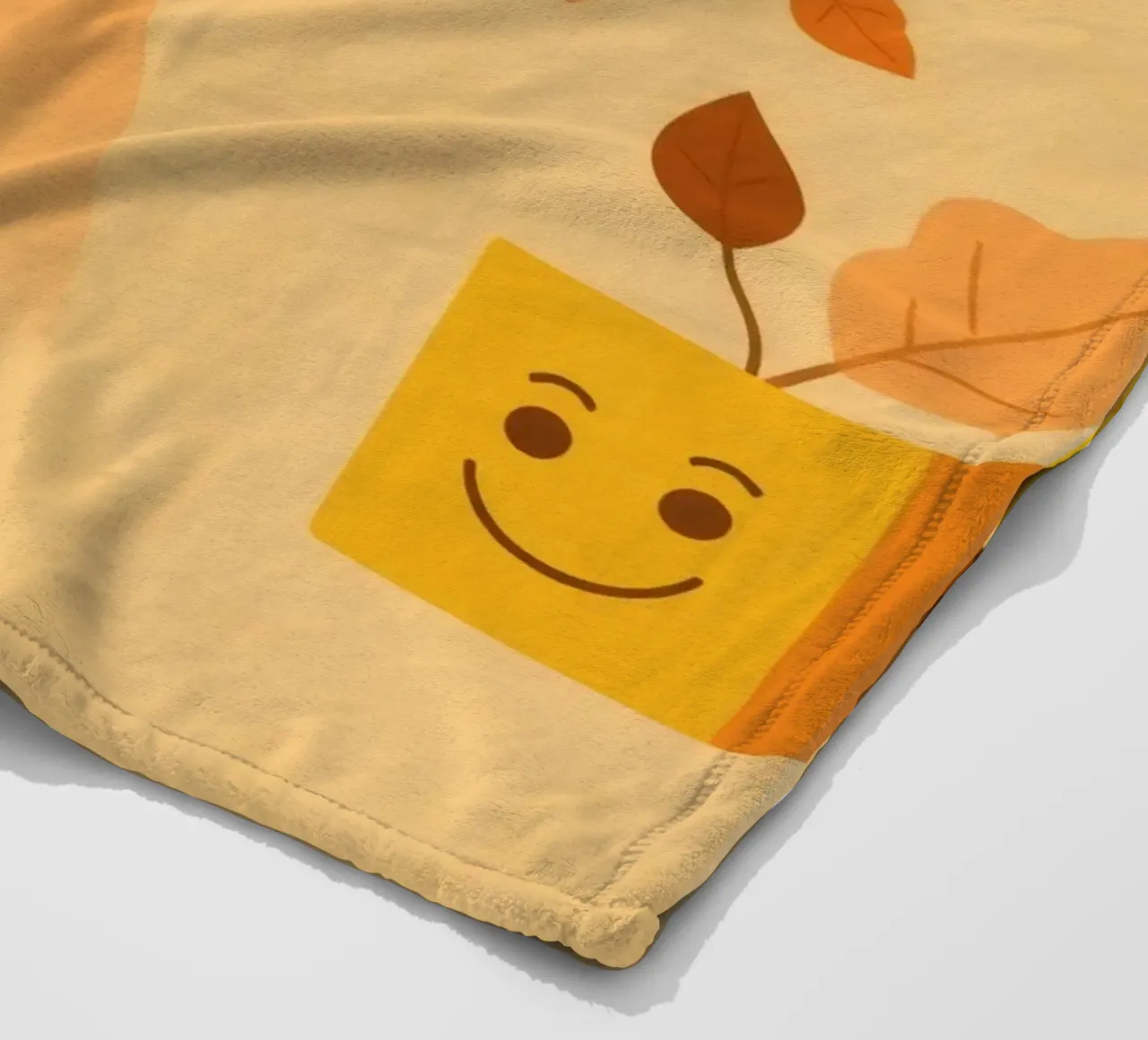 mente con pensieri floreali ed elementi della natura in un morbido autunno coperta in pile da DesignDoodle