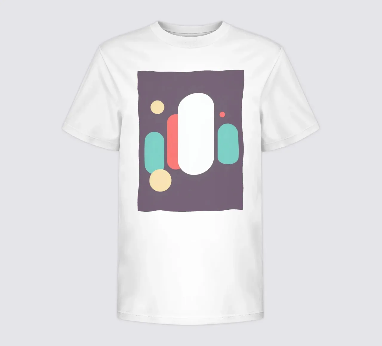 Forme geometriche astratte in colori tenui su uno sfondo tenue t-shirt bambini da DesignDoodle