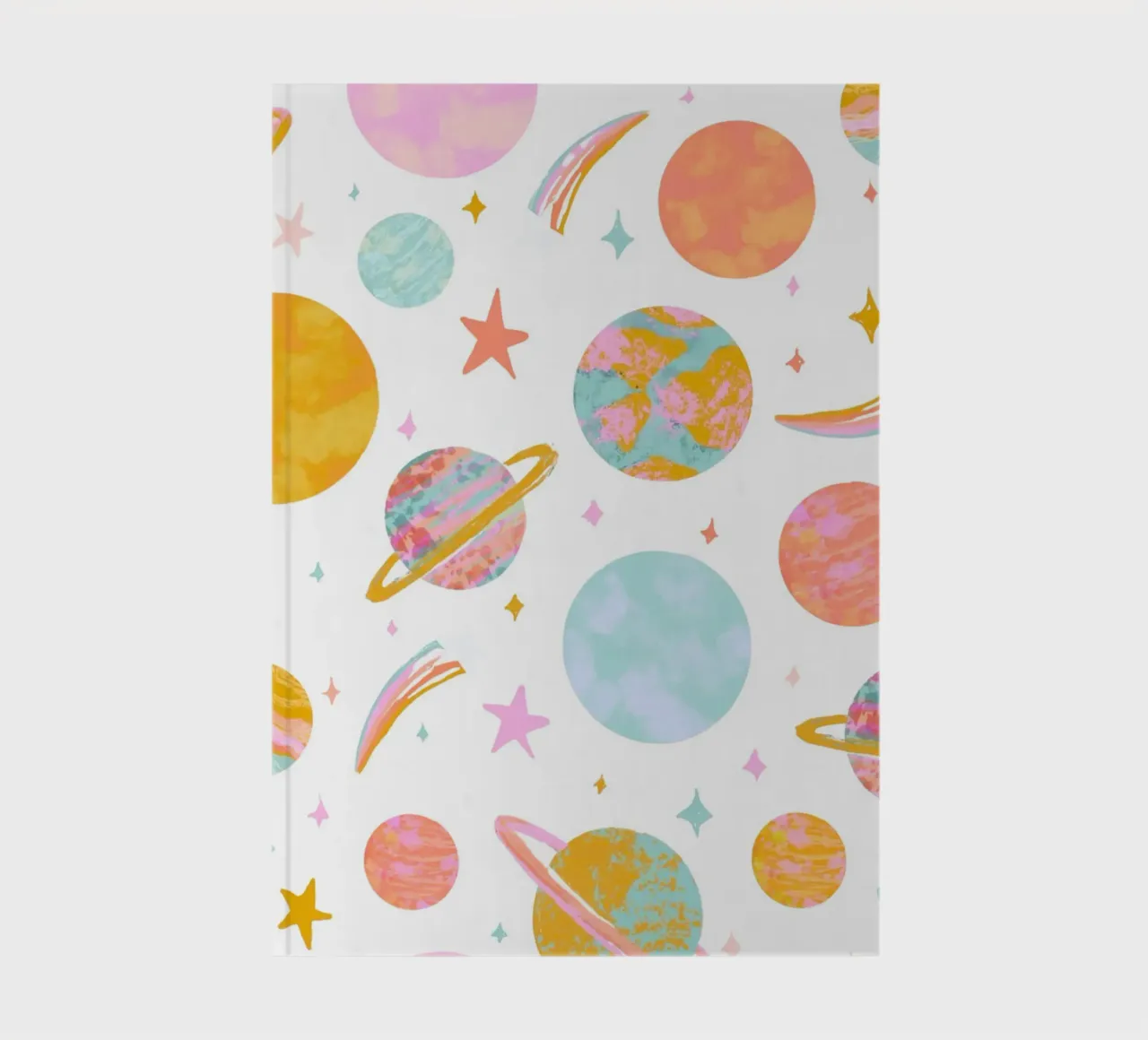 Galaxy Print Nursery, Kids Space Print, Planet Poster notebook by ABC Prints