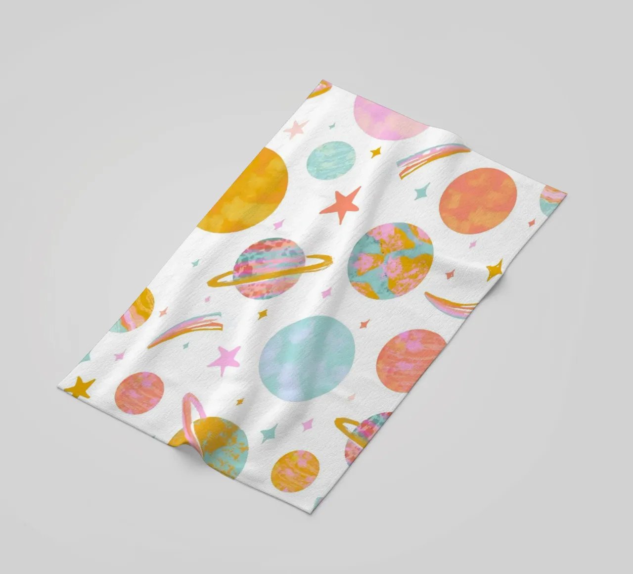 Stampa galassia per cameretta, stampa spazio per bambini, poster pianeta telo mare da ABC Prints