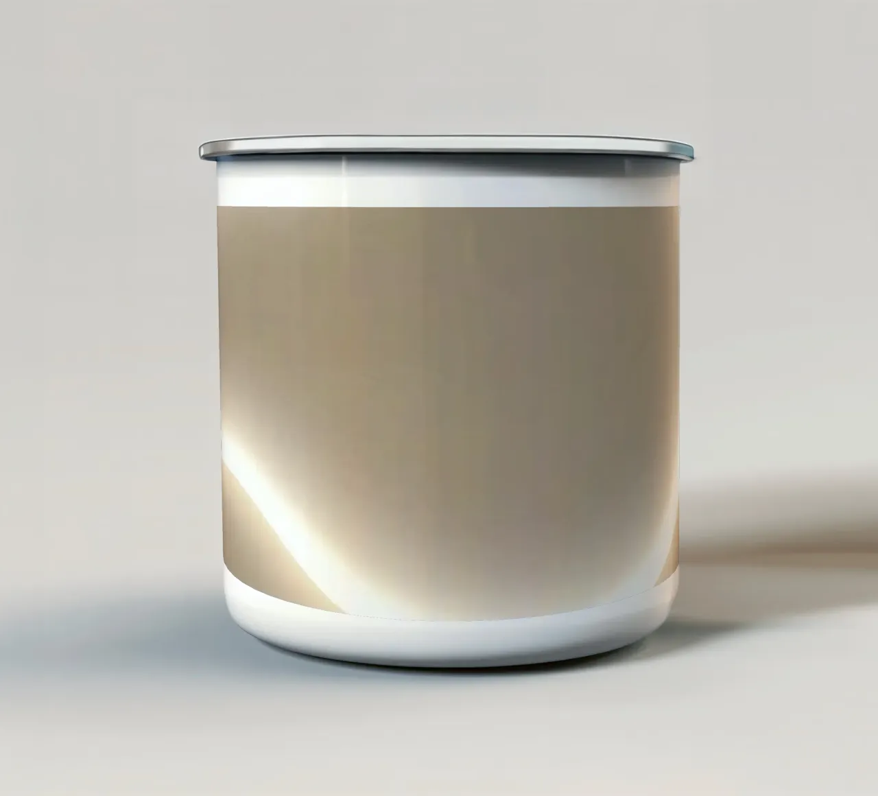 L'installazione della luce crea un bagliore morbido su una parete neutra tazza in smalto da DesignDoodle